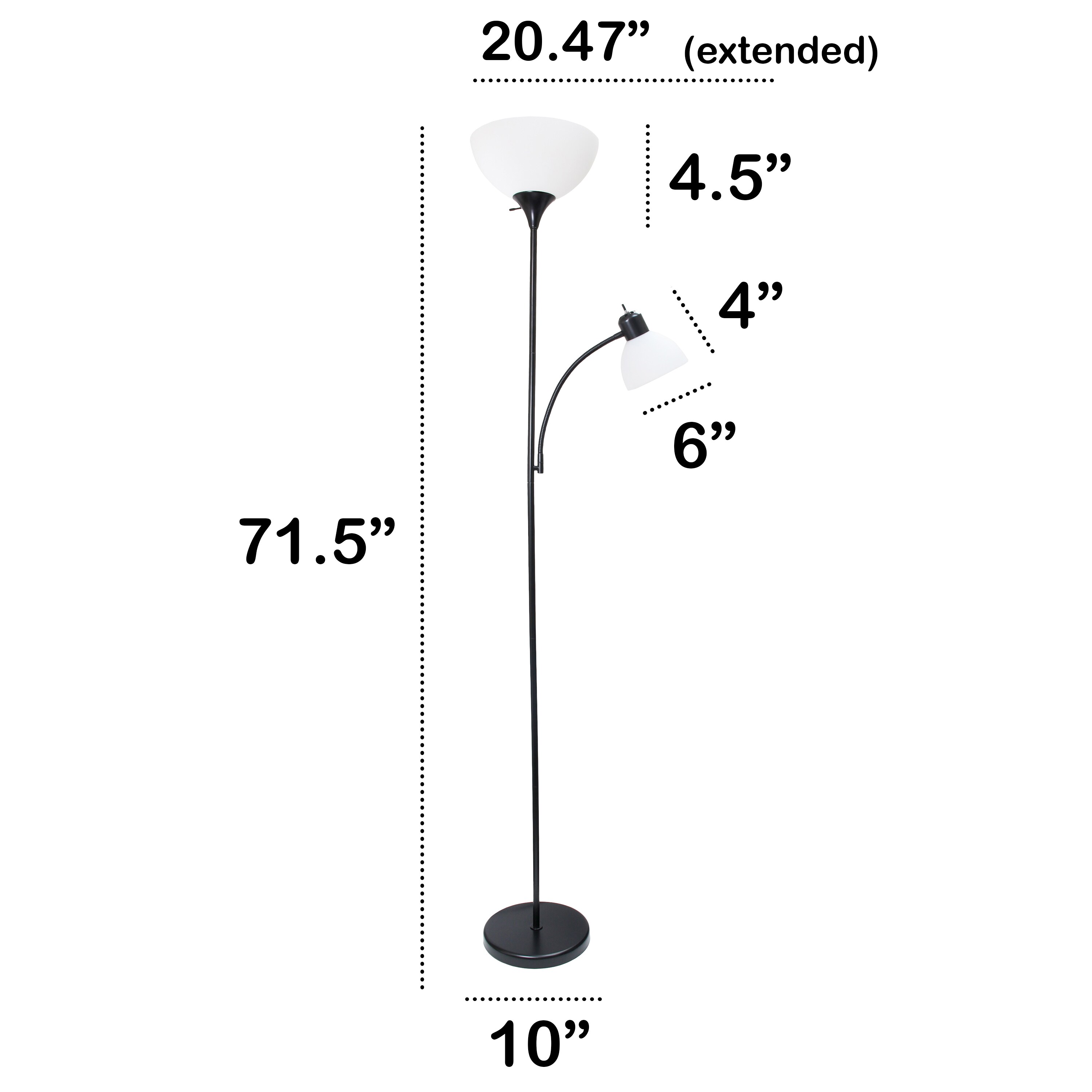 Creekwood Home CWF-3000-BK-LB floorlamps - View #3