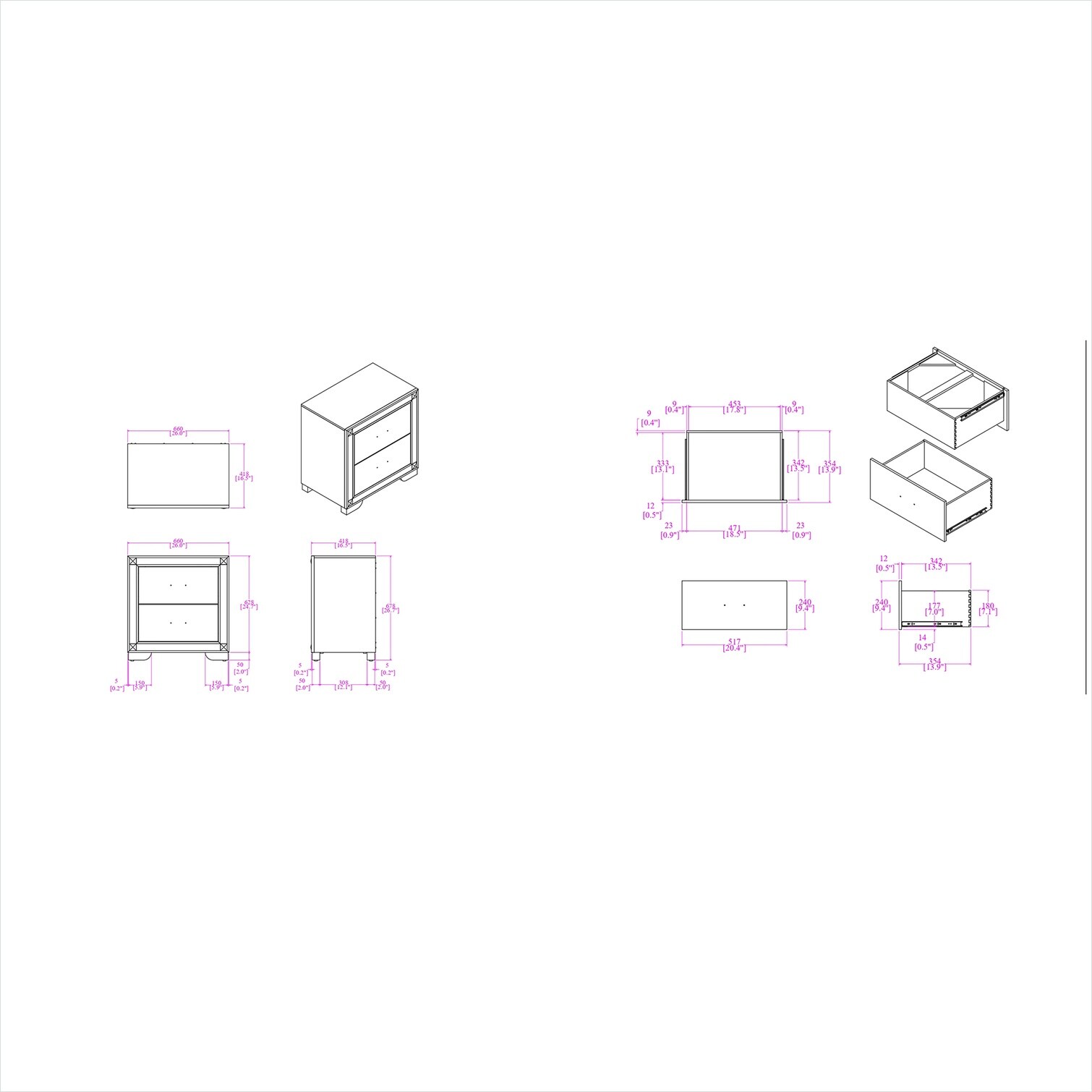 SUNCREAT 9DTHLAFI7OHY nightstands - View #6