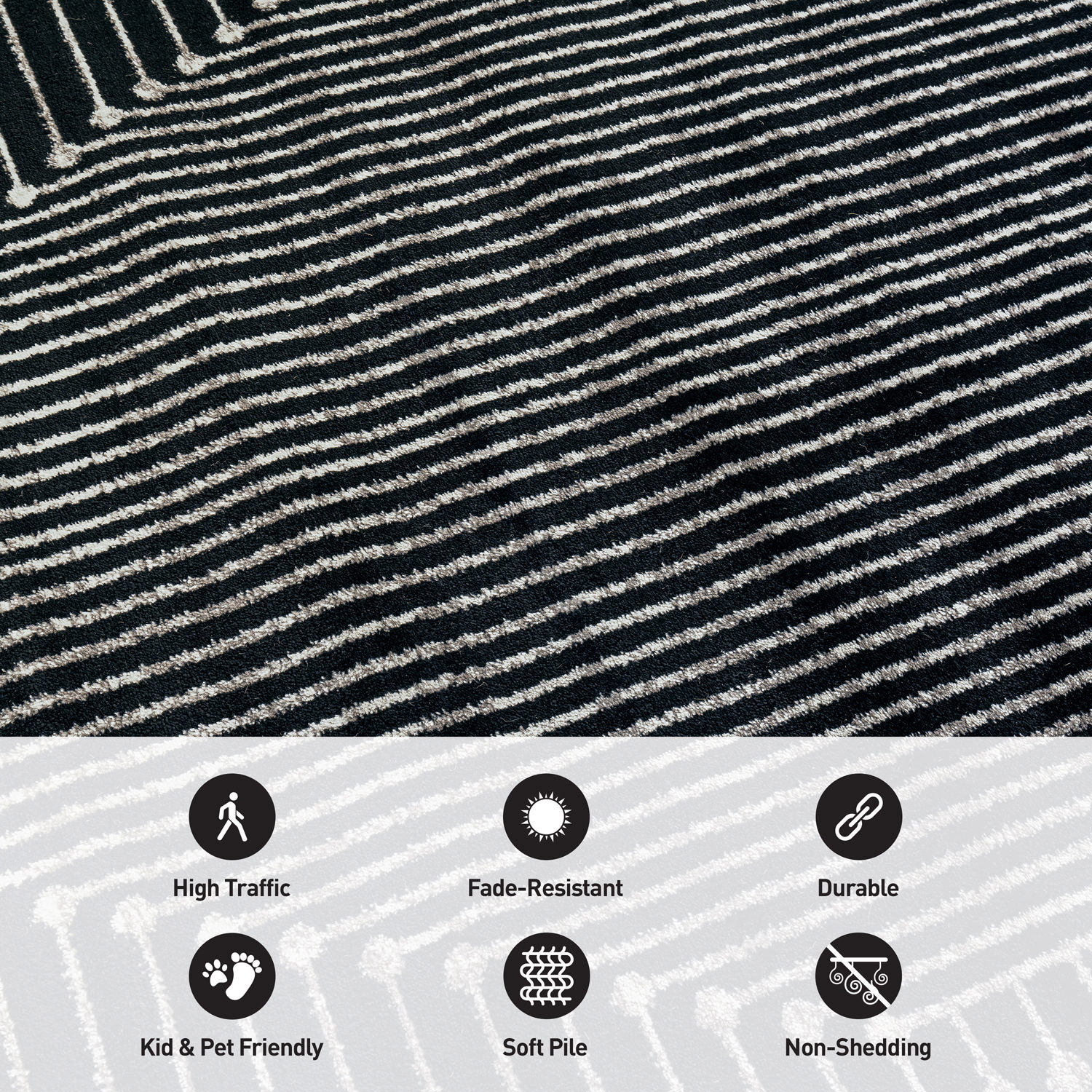 World Rug Gallery WR91BLACK2X12 rugs - View #7