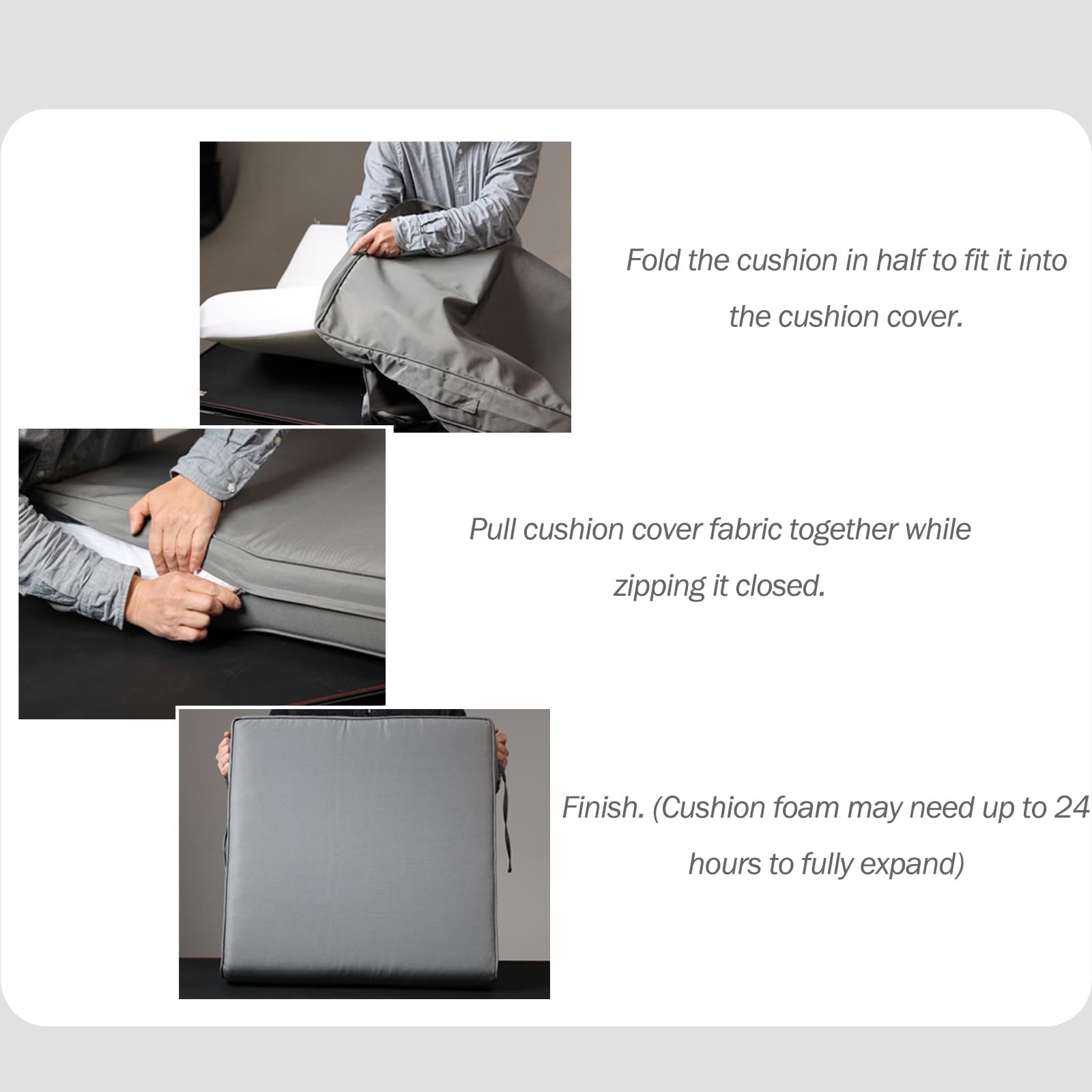 Aoodor A298-PCGCG Patio-Furniture-Cushions - View #6