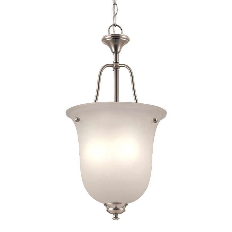 Project Source Fallsbrook 3-Light Brushed Nickel Traditional Chandelier