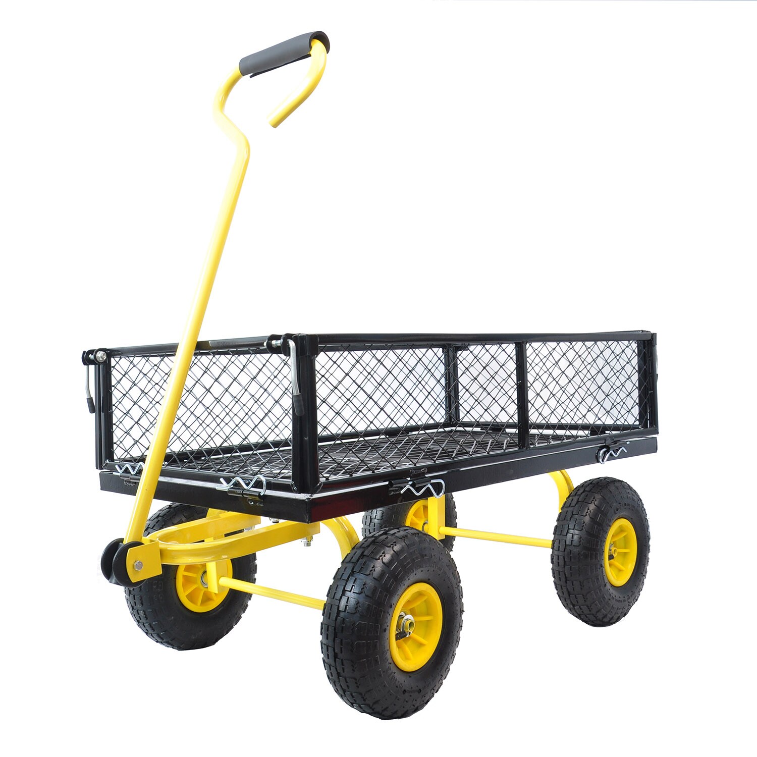 Bybafun YB0100022 4-cu ft Steel Yard Cart