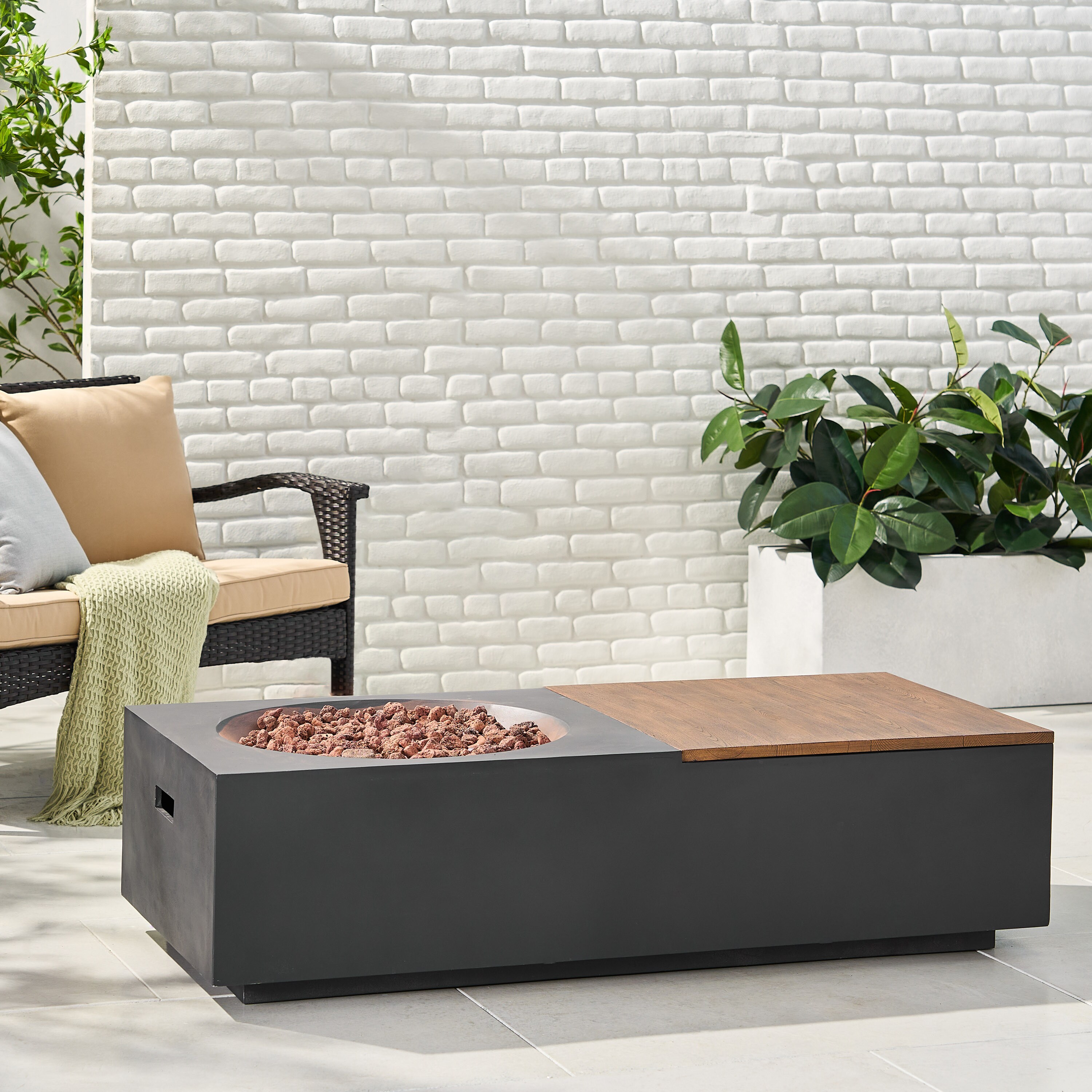 Christopher Knight Home 318039 Outdoor-Gas-Firepits - View #3