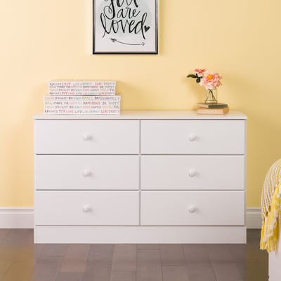 Dressers At Com, White 6 Drawer Dresser 50 Inches Wide