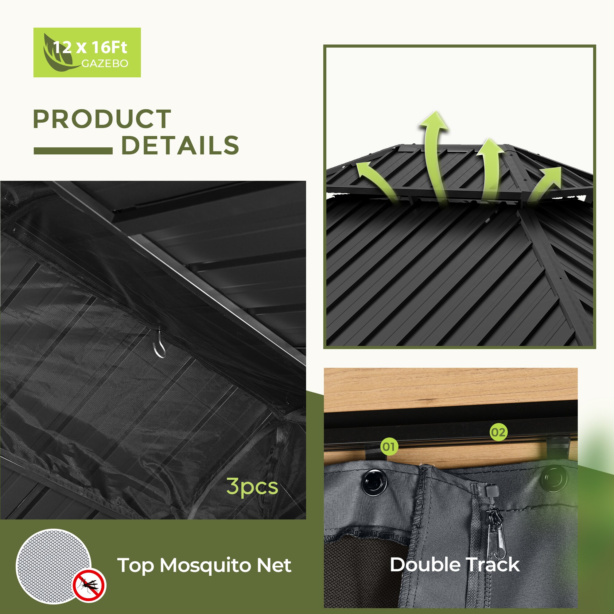  EL-ZPTPSR1216-H-WL3 Wood-Resin-Gazebos - View #4