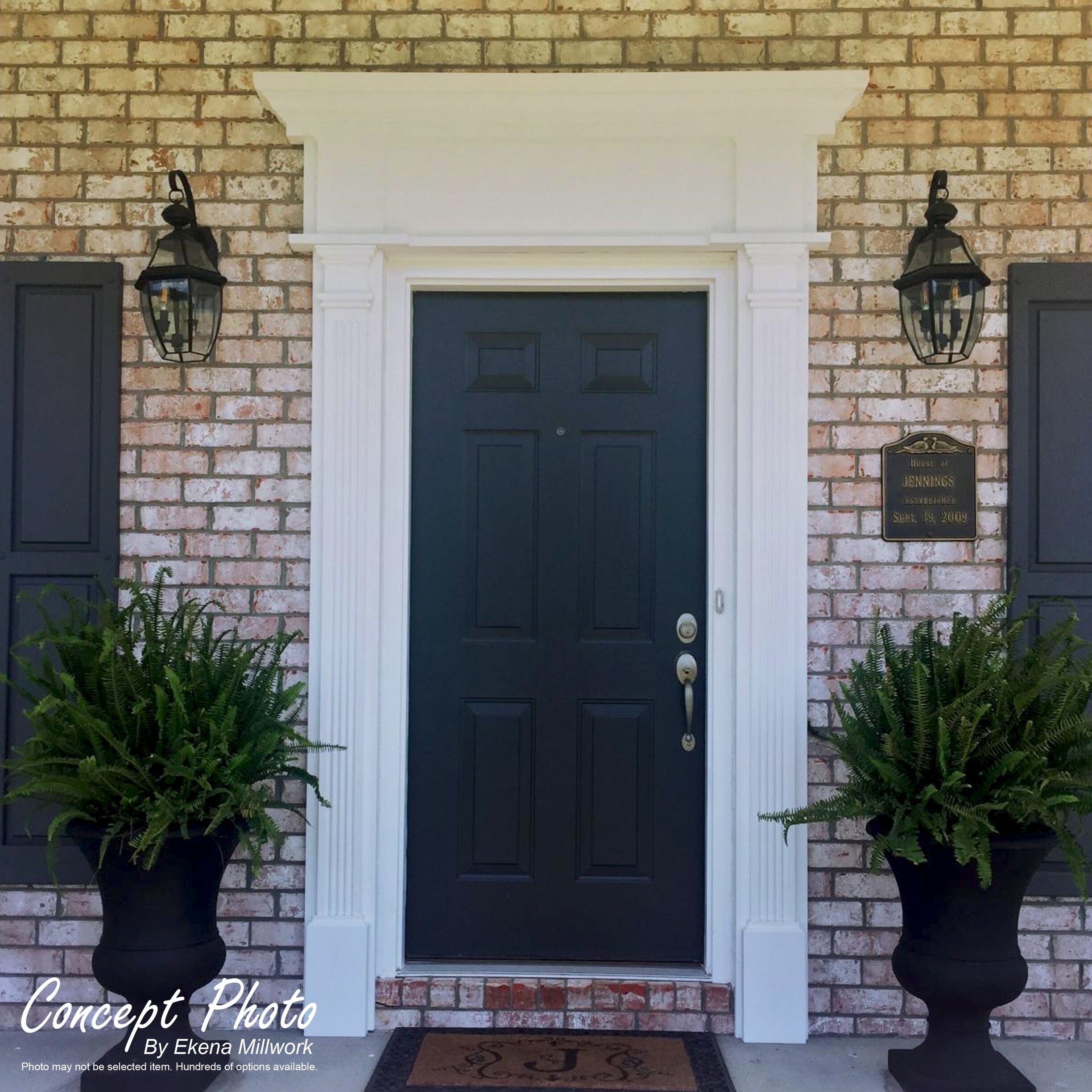 Ekena Millwork PILP04X090RP02-2 Entry-Door-Casing-Accents - View #14