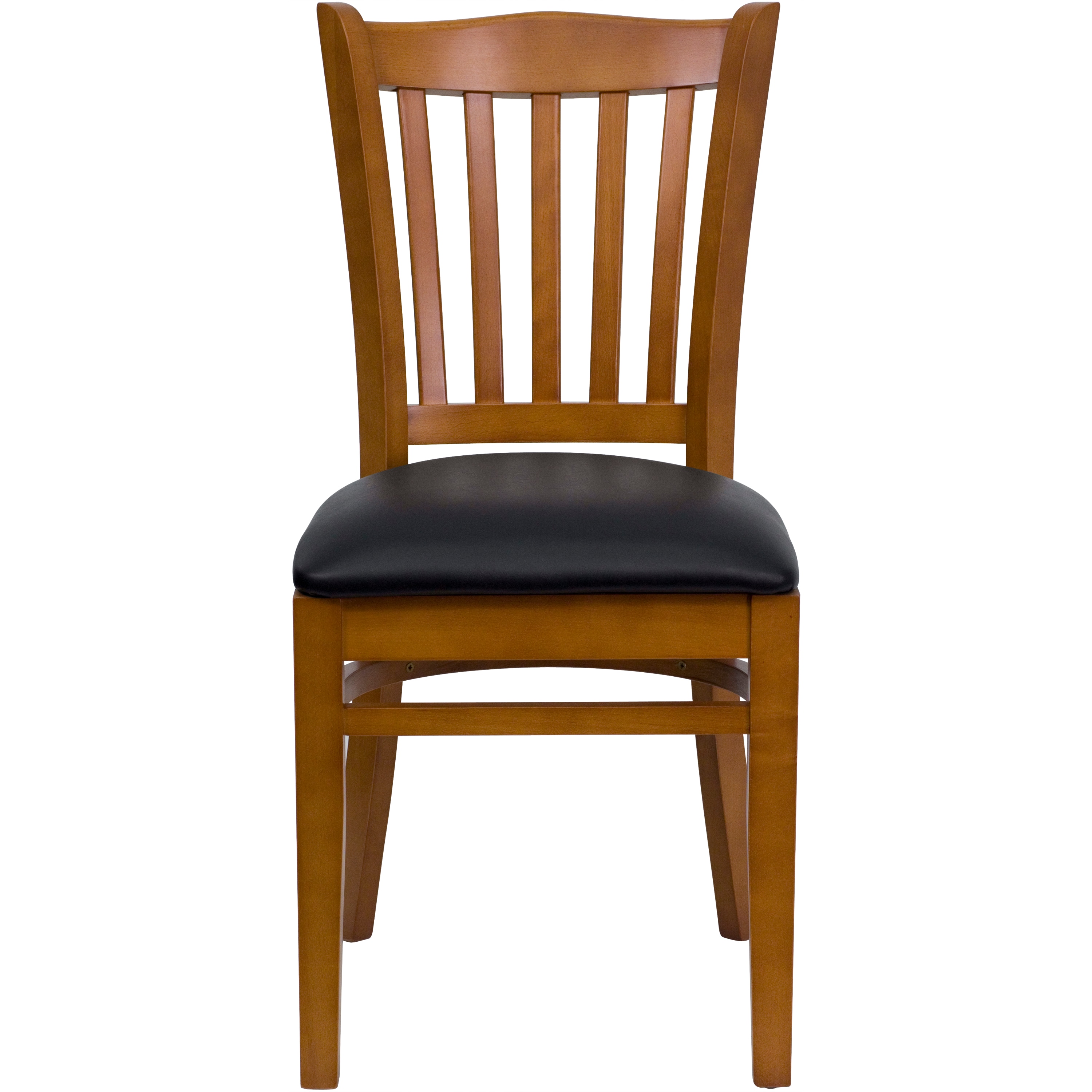 Elegant Windsor High Back Slat Chair in Black and Cherry Wood