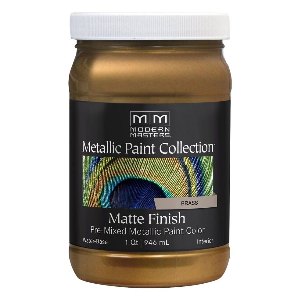 Modern Masters Metallic Paint Collection 4-Pack Brass Water-based ...