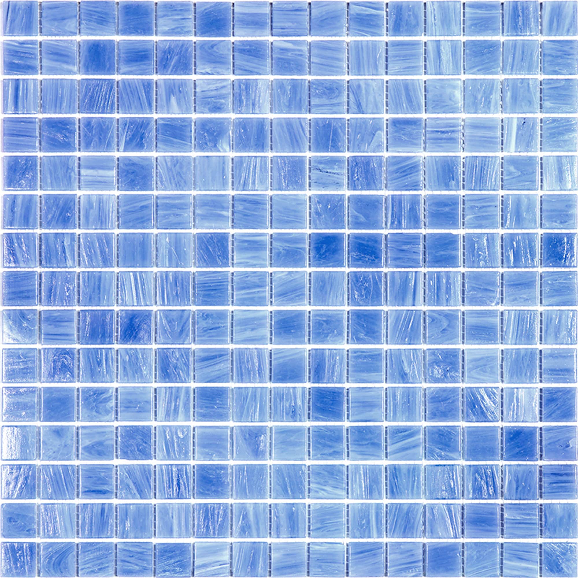 Apollo Tile Celestial Sky Blue 12-in x 12-in Glossy Glass Uniform Squares Floor and Wall Tile (20-sq. ft/ Carton)