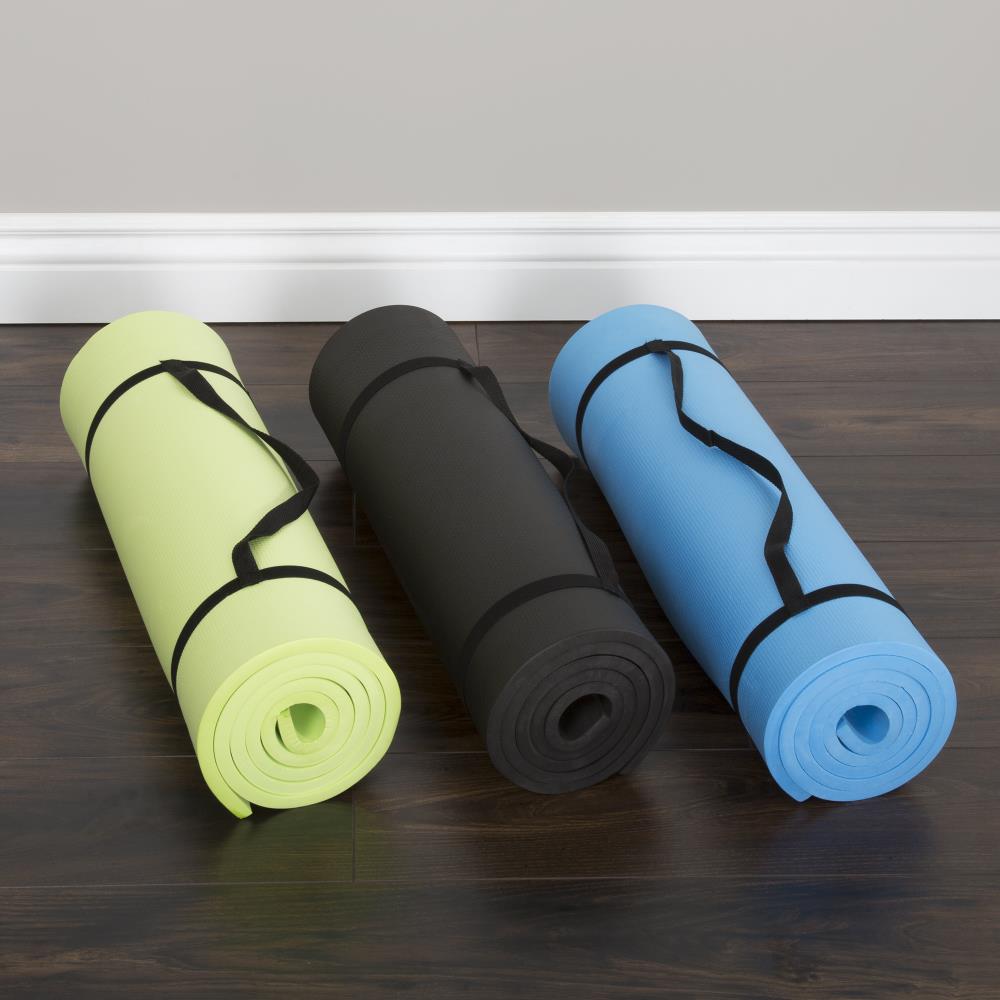 PROSOURCEFIT All Purpose Pink 72 in. L x 24 in. W x 0.25 in. T Original  Exercise Yoga Mat with Carrying Straps, Non Slip (12 sq. ft.)