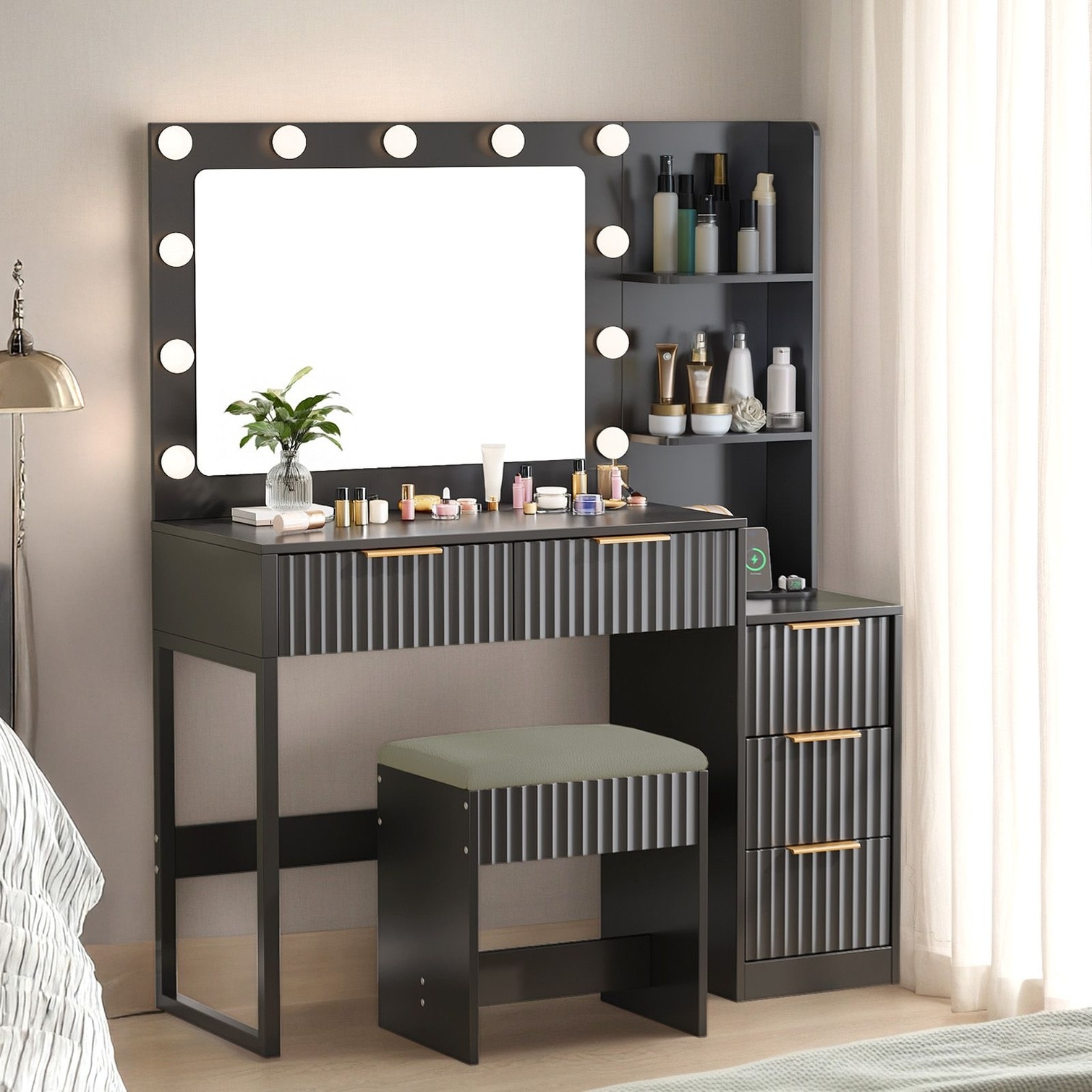 BBabe 6PX4NZMNDK6X Bedroom-Vanities - View #3