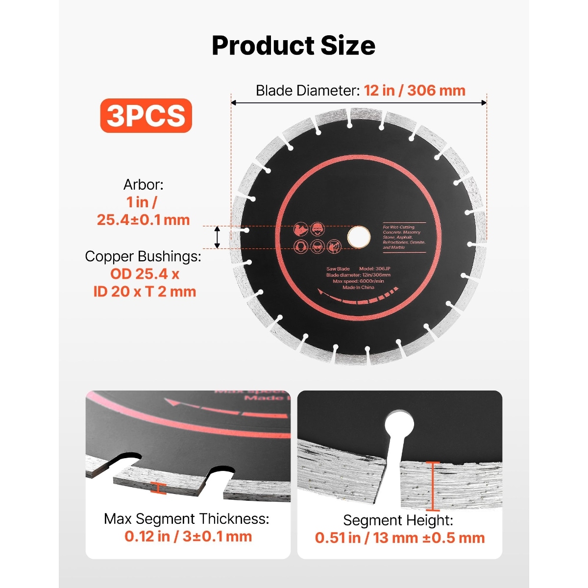 PEXCHO D01027HIY6W Diamond-Saw-Blades - View #2