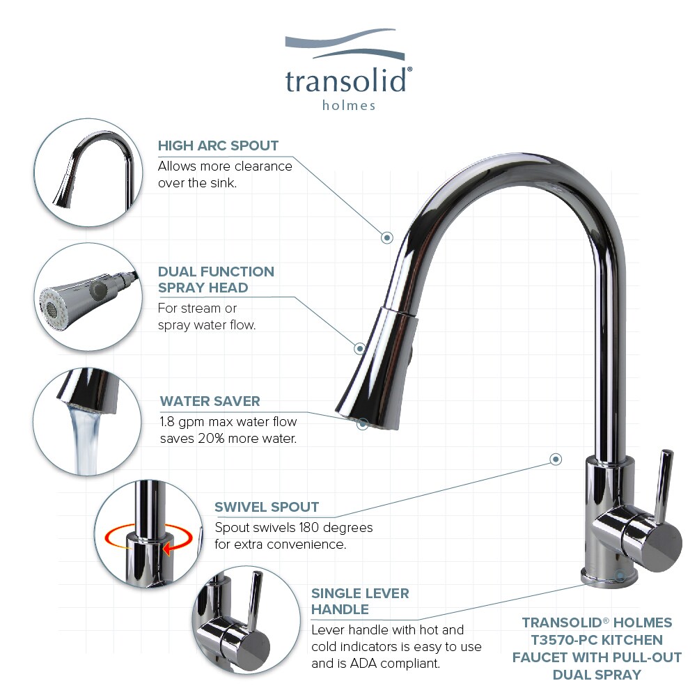 Transolid T3580-PC Kitchen-Faucets - View #4