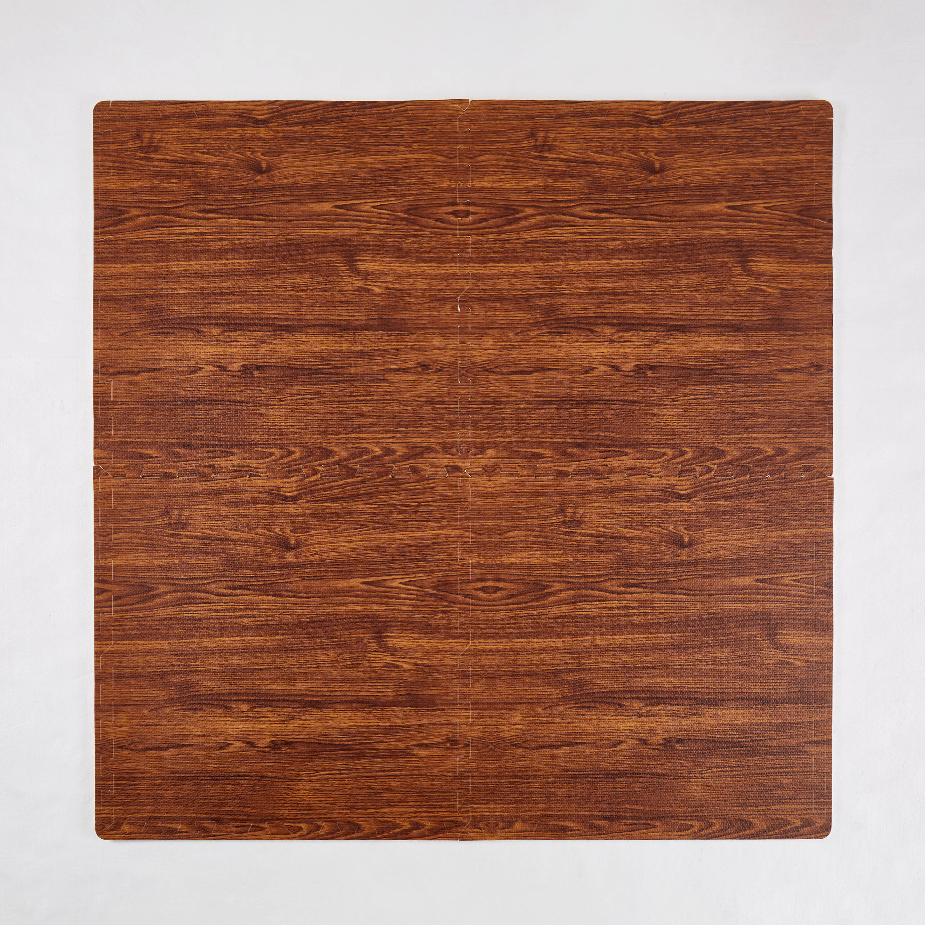 Project Source PLS6610WD 4-ft x 4-ft Interlocking Wood Foam Square Indoor Decorative Home Play mat