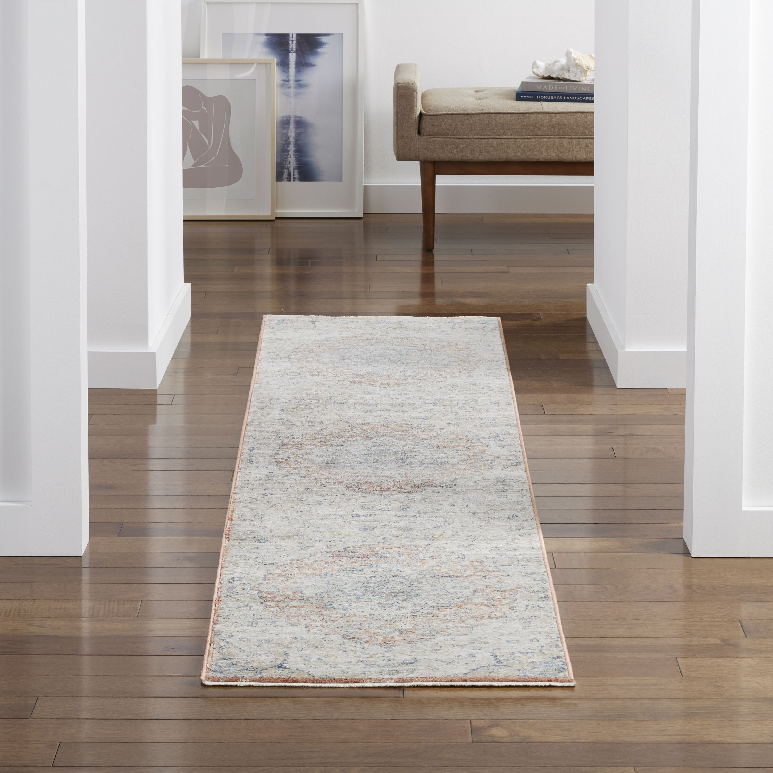 allen + roth Chelsea 2 x 8 Beige-red Indoor Area Rug in the Rugs ...