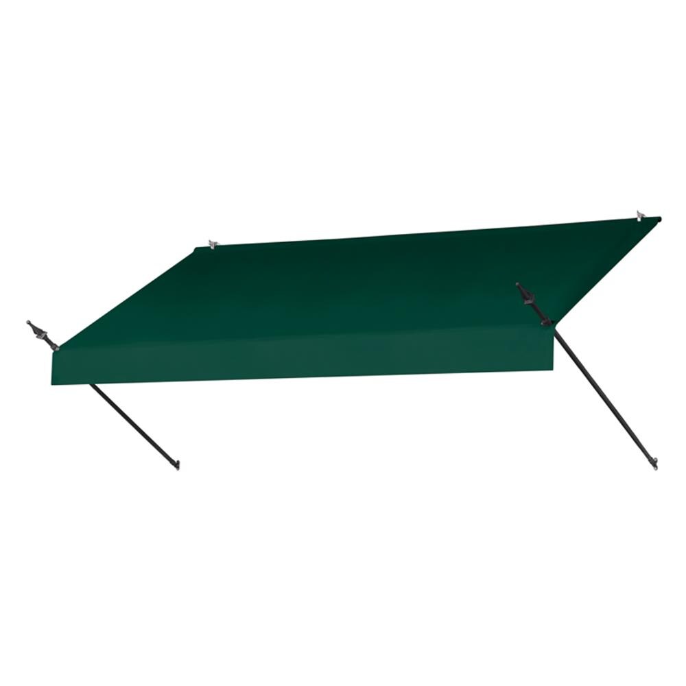 Awnings in a Box 3020762 Designer 97-Inches Wide x 36.5-Inches Projection x 10-Inches Height Fabric Forest Green/Black Solid Manual Retractable Window/Door Awning