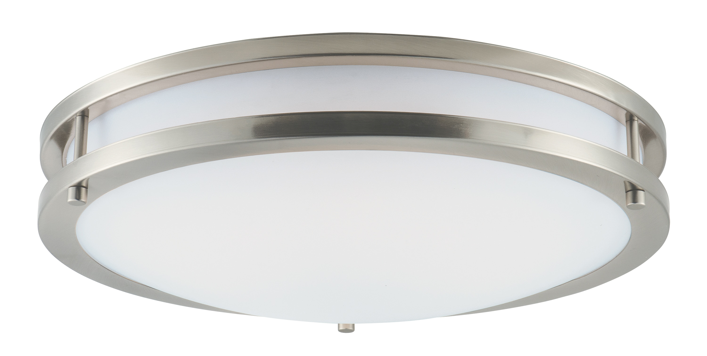 Maxim Lighting Linear LED 1-Light Satin Nickel LED Flush Mount Light ...