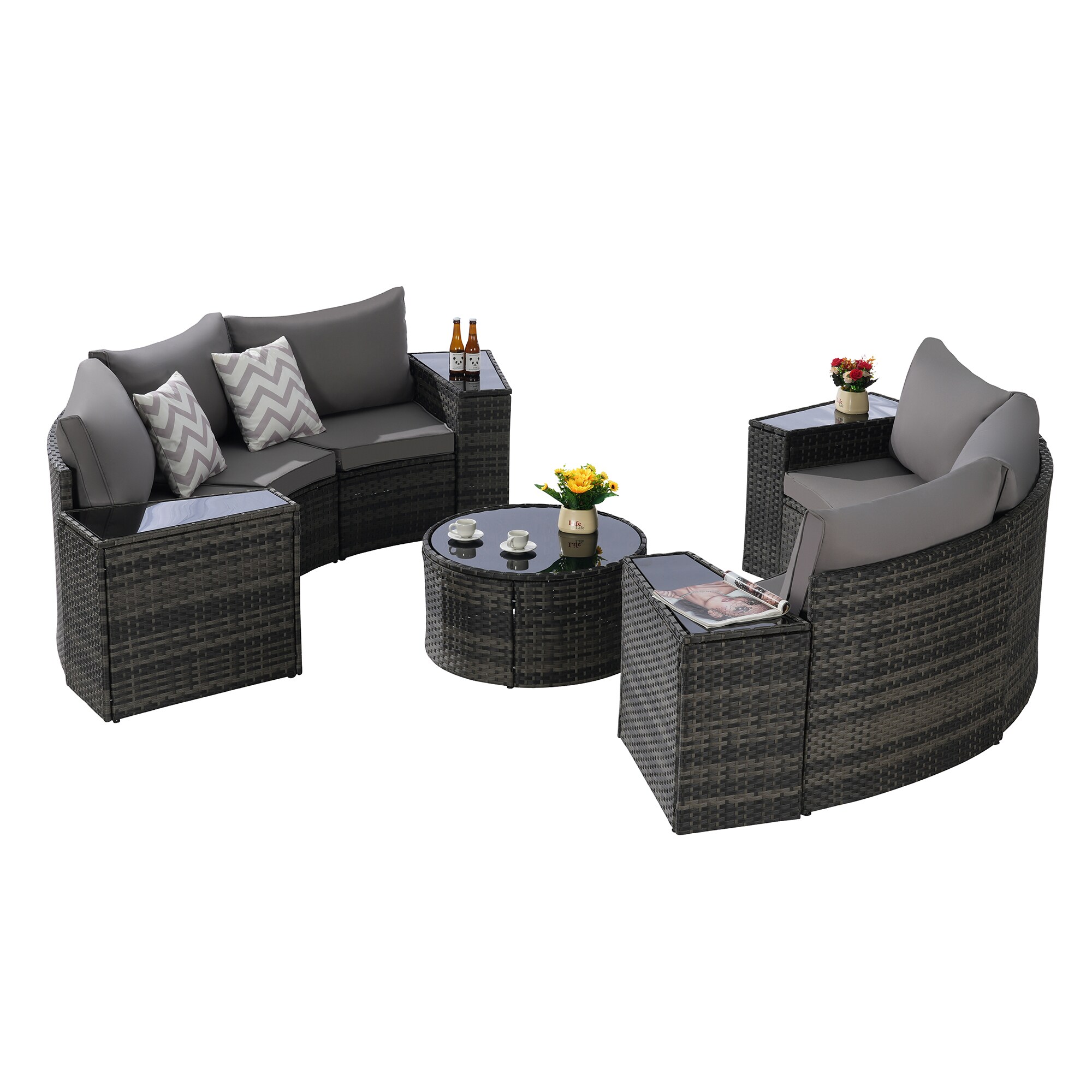 SINOFURN SYB670030GY Patio-Sofas-Daybeds - View #8