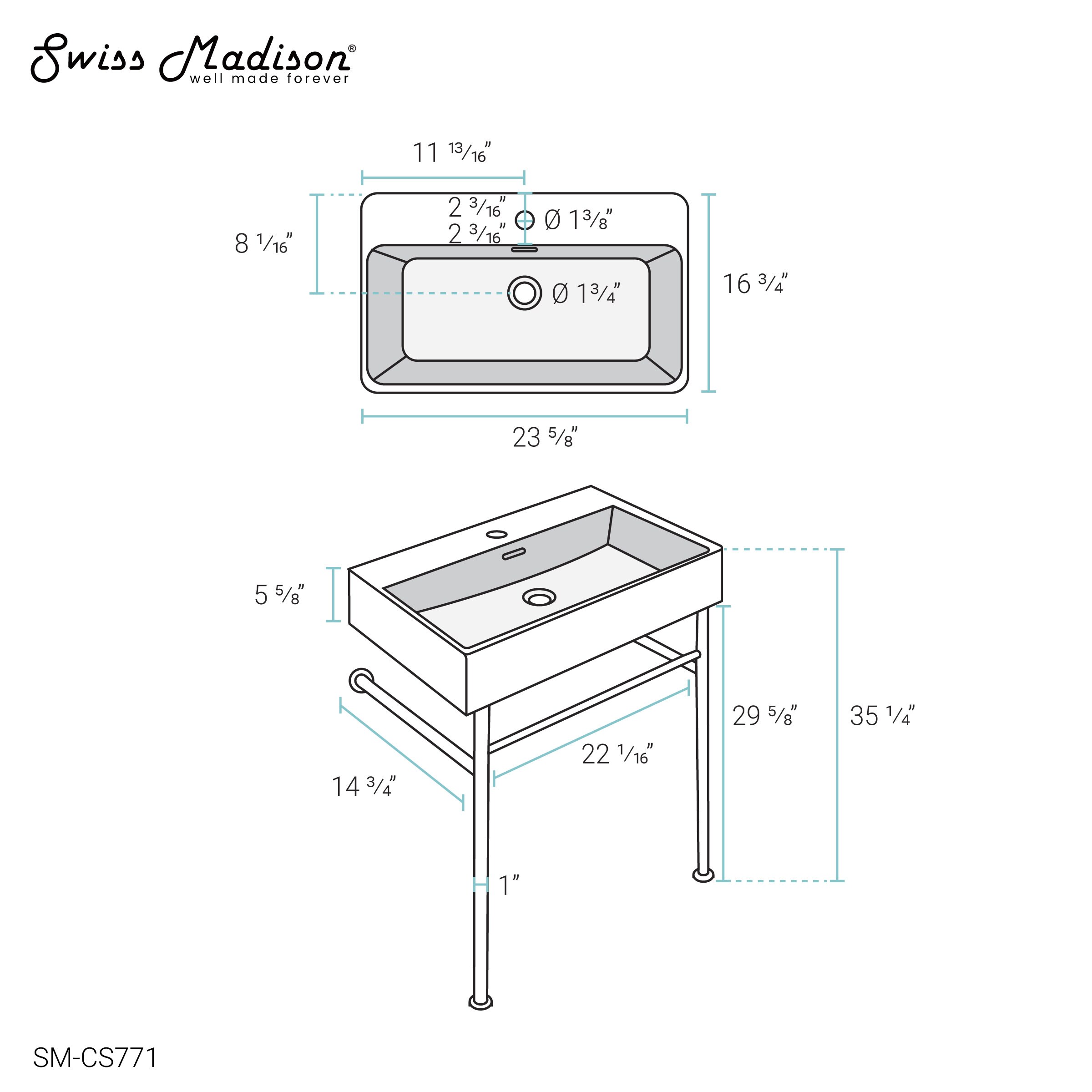 Swiss Madison SM-CS771 Console-Sinks - View #15
