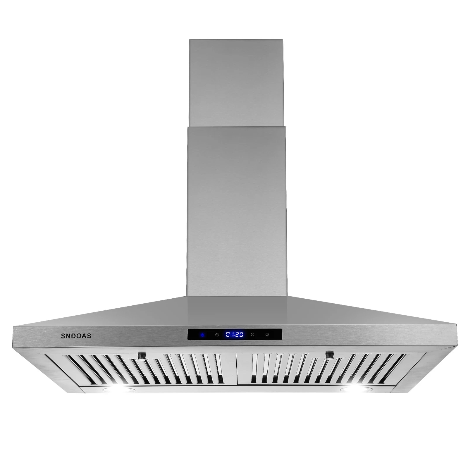 Damerin T11234 30 inch Ducted 350-CFM Black Wall-Mounted Range Hood