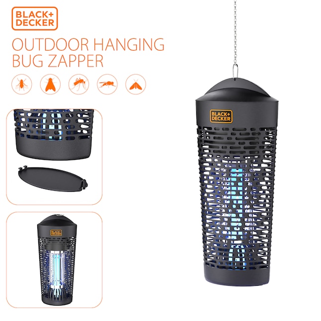 BLACK+DECKER Fly & Bug Glue Trap Wall-Mounted UV Light for