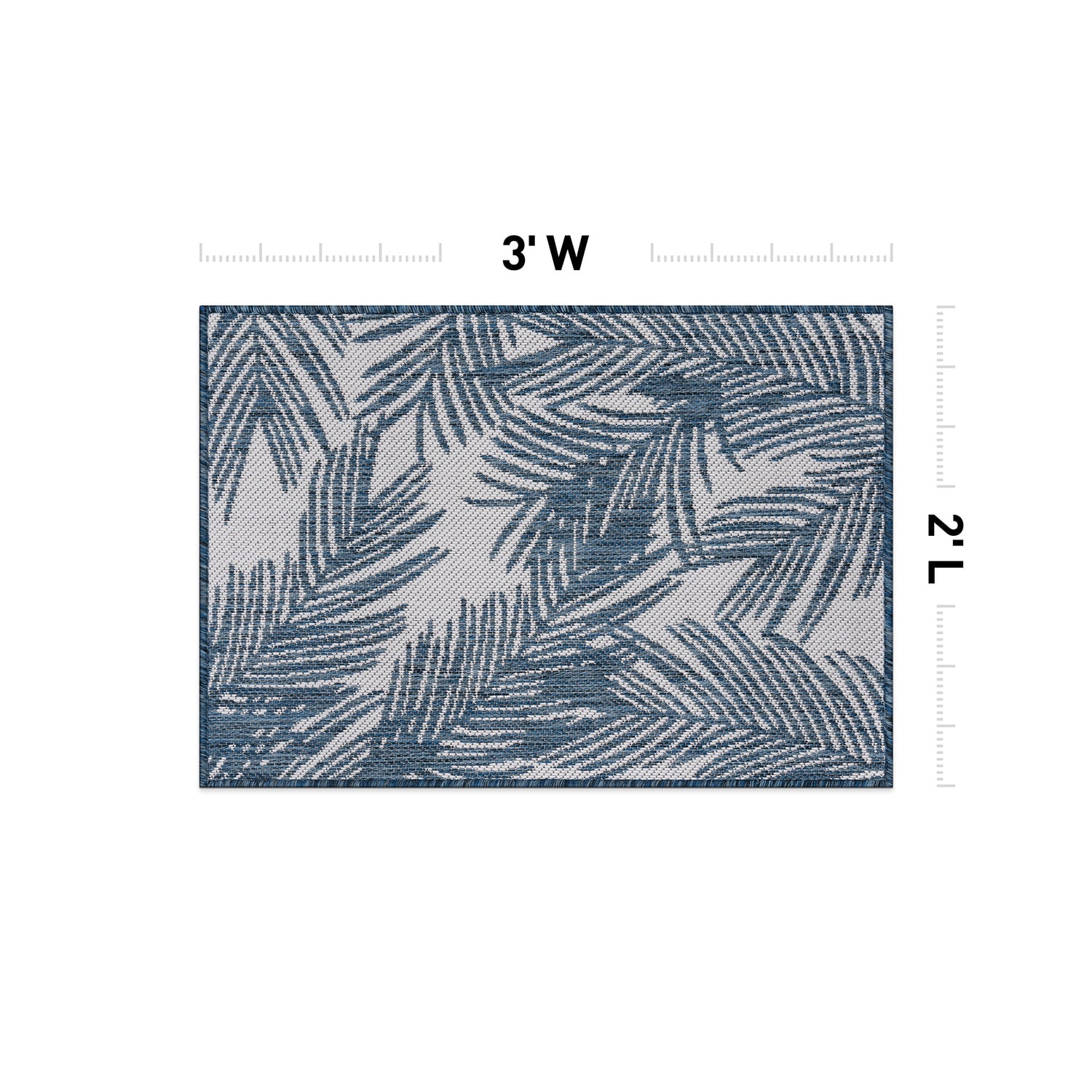 World Rug Gallery 117NAVY2X3 rugs - View #3