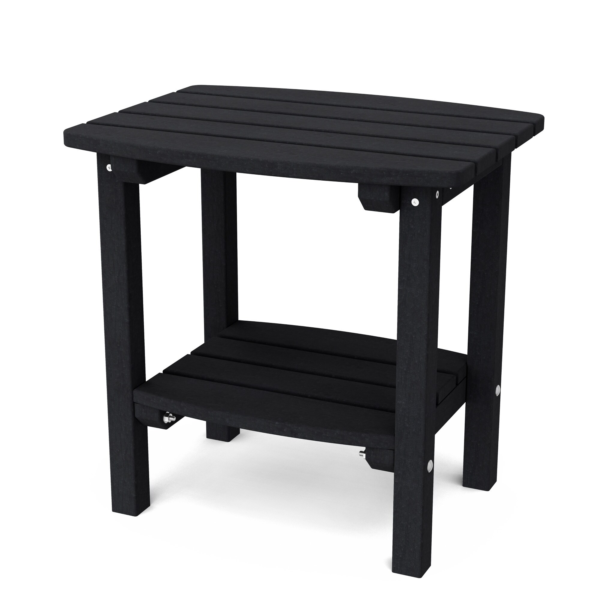 Wildridge LCC-222-BK Classic Rectangle End Table 16-in W x 20-in L