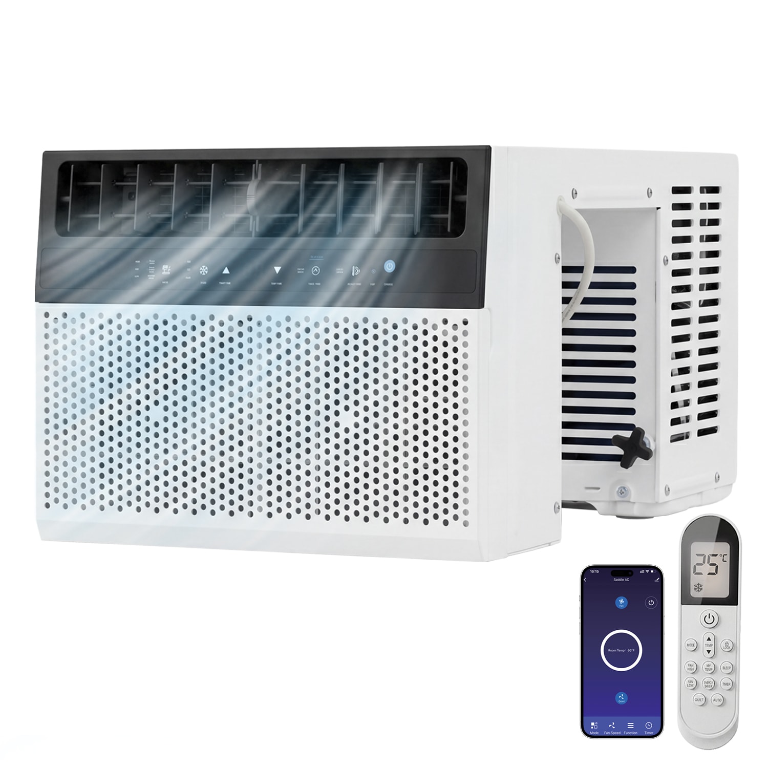Nordivale  12000BTU Window Air Conditioner with Wi-Fi App and Remote Control Included White