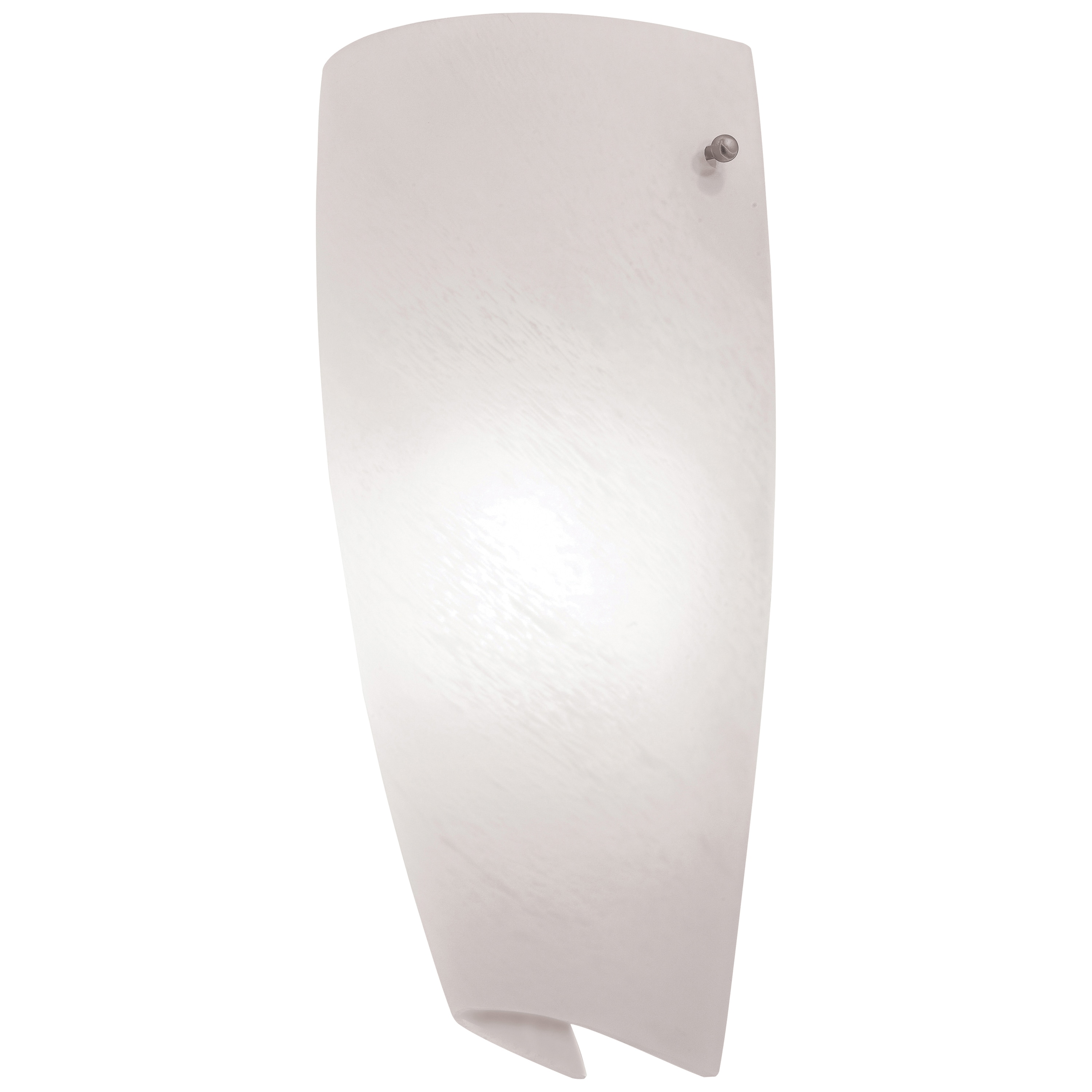 Elegant Minimalist White LED Wall Sconce in Brushed Steel