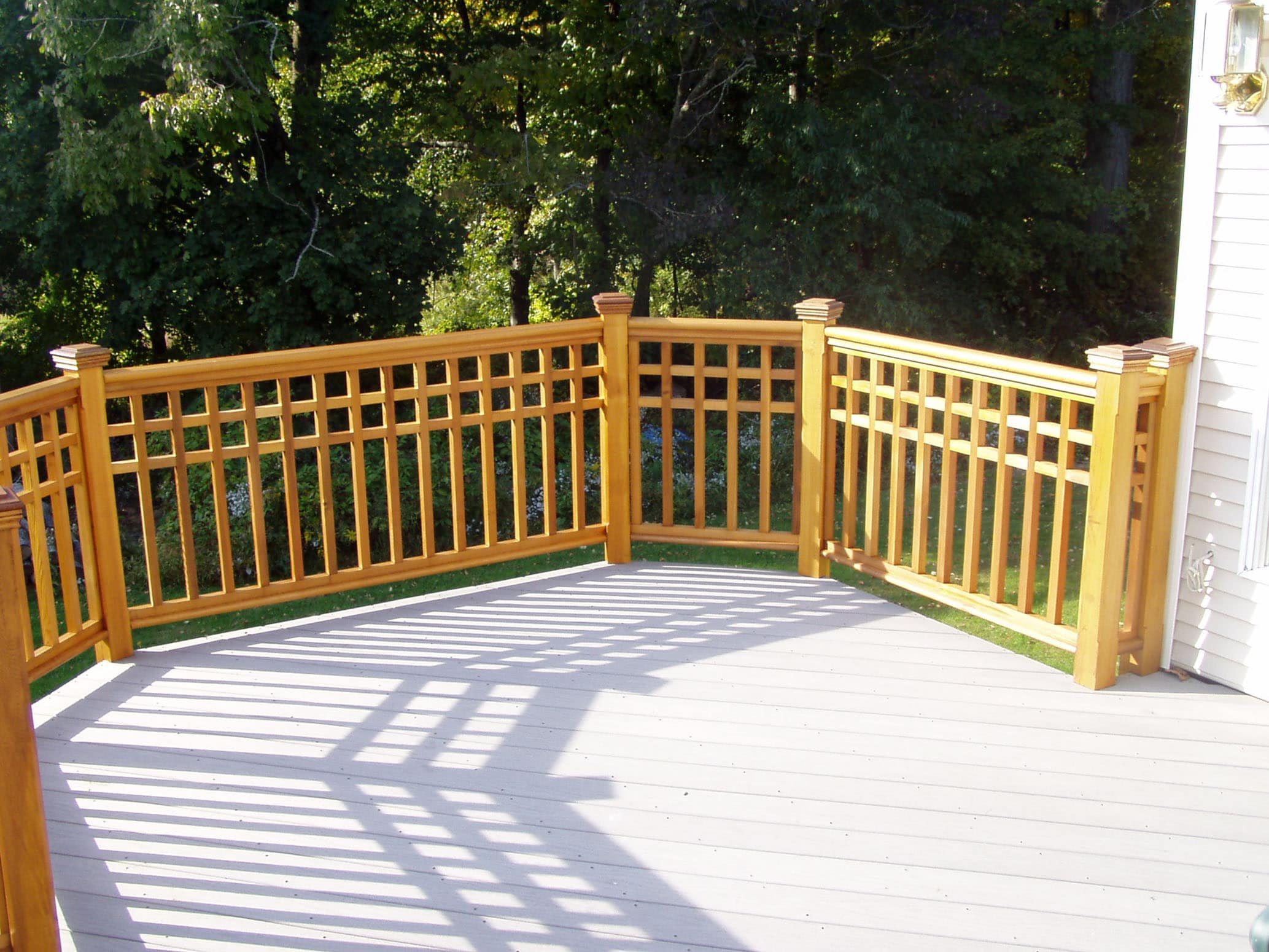 Cedar Deck Railing System for a Robust Wood Porch or Deck