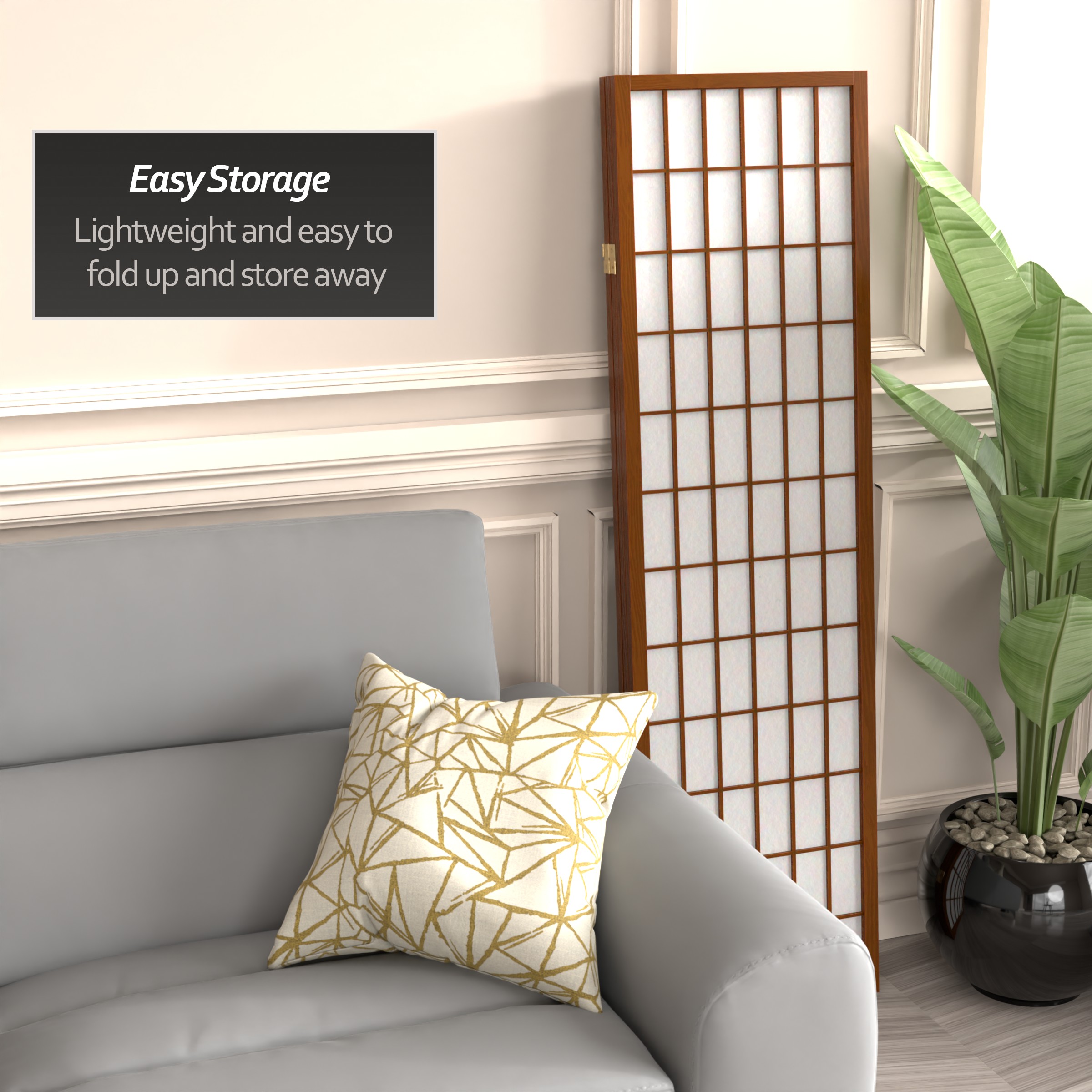 Oriental Furniture WP60-WAL-3P Indoor-Privacy-Screens - View #5