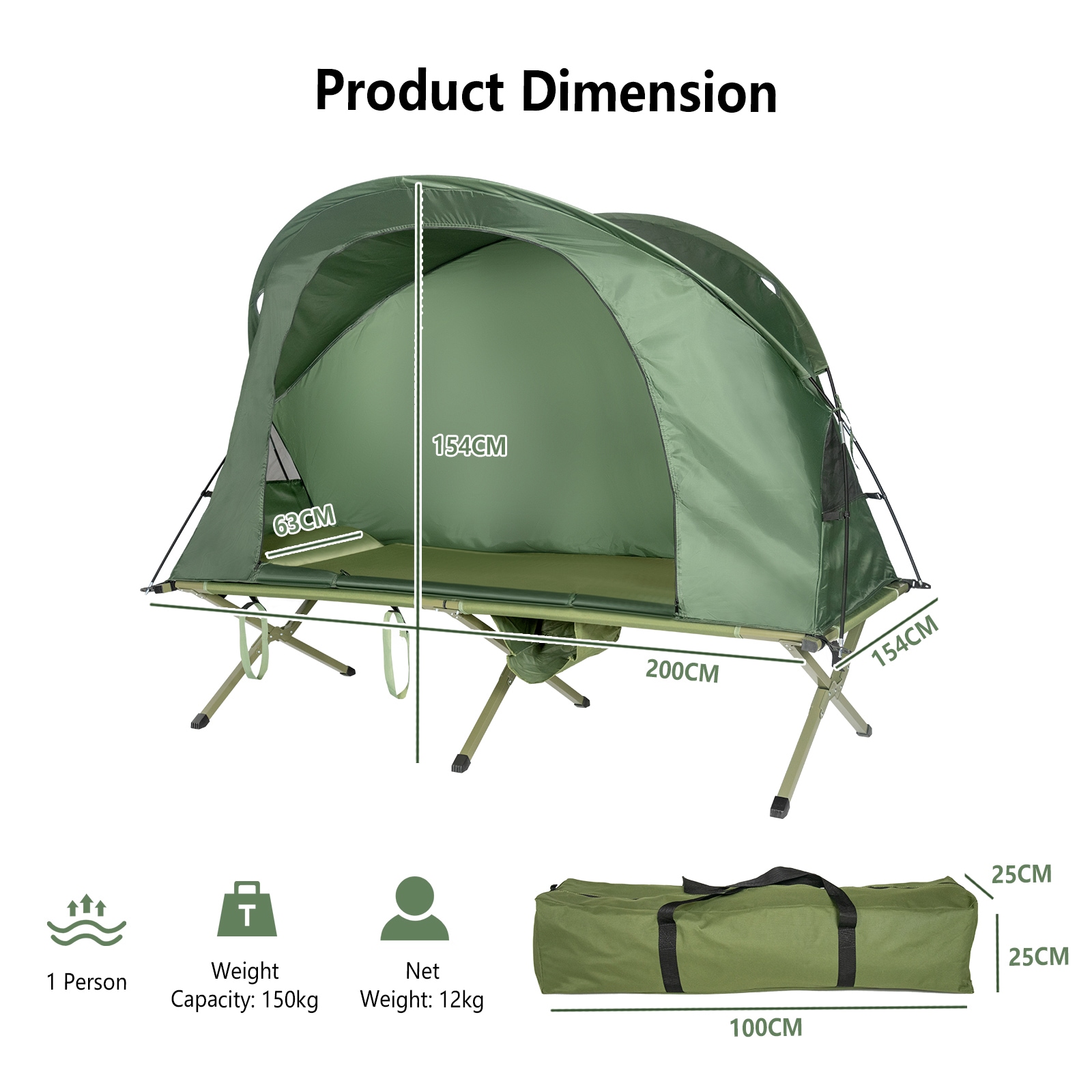 WELLFOR TDJ10151GN tents - View #6