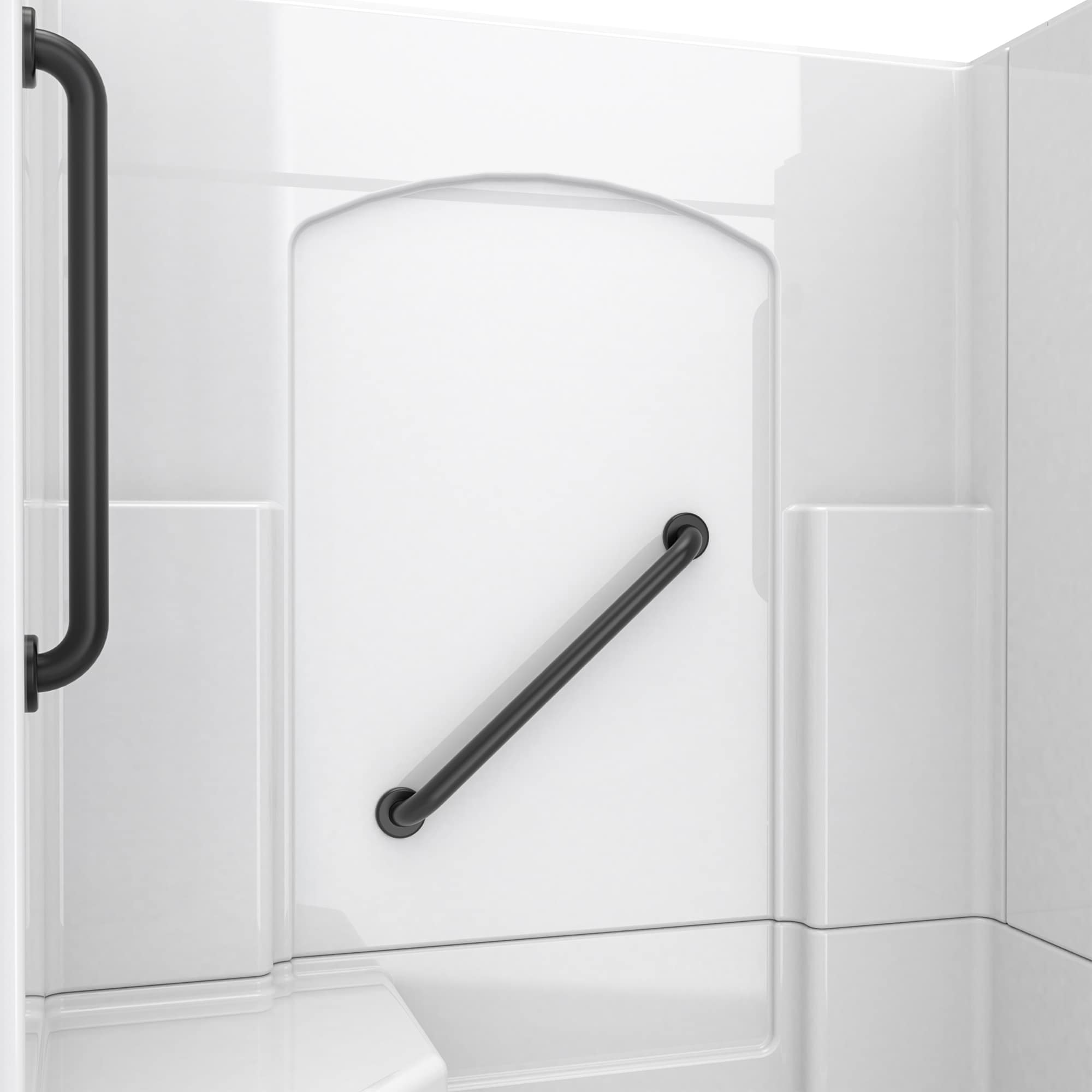 Laurel Mountain L3260SH1S4PLWM2 Alcove-Shower-Kit - View #5