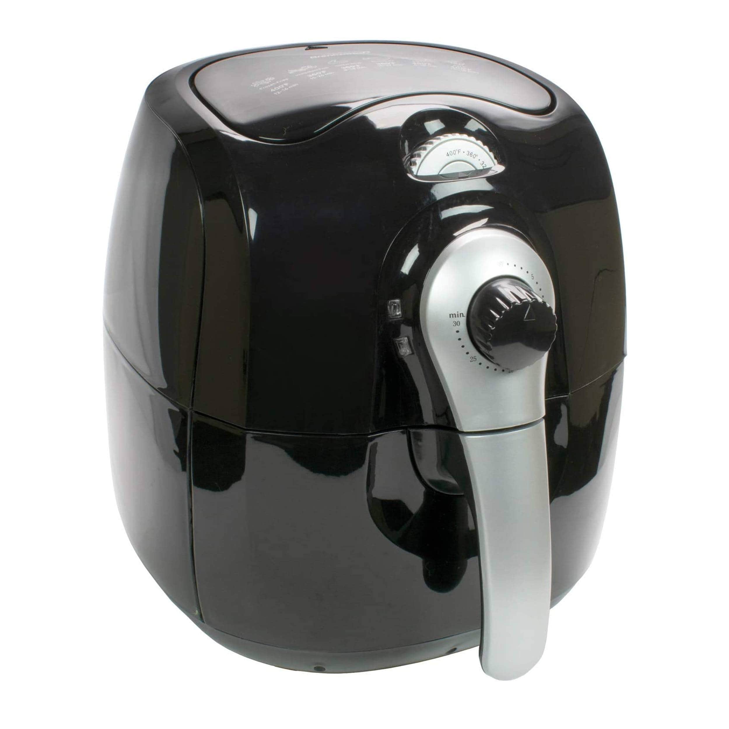 Brentwood Small 1400 Watt 4 Quart Electric Digital Air Fryer with  Temperature Control in Black