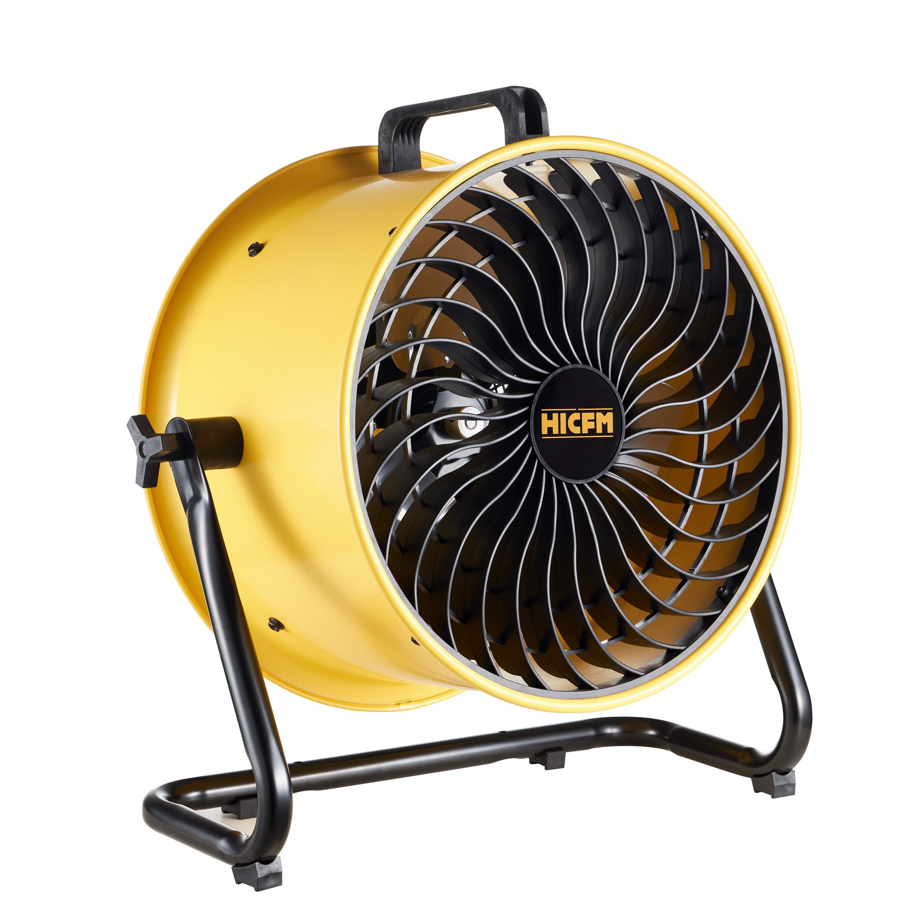 EdenDirect - 16-in High Velocity Indoor Floor Fan, in Yellow