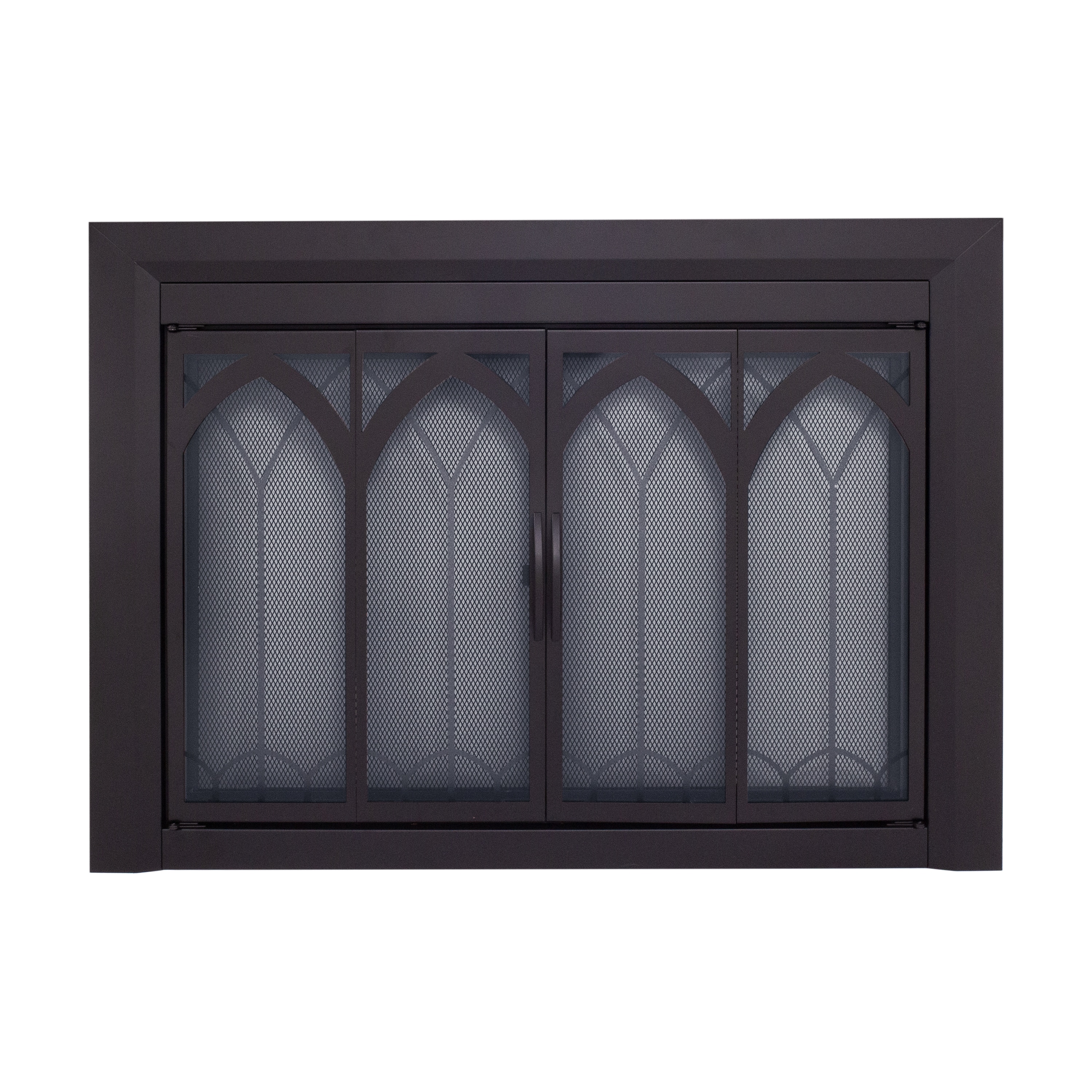 Pleasant Hearth Collin Black Medium Bifold Fireplace Doors with Smoke Tempered Glass CI-3501BL Sansujyuku sansujyuku.com