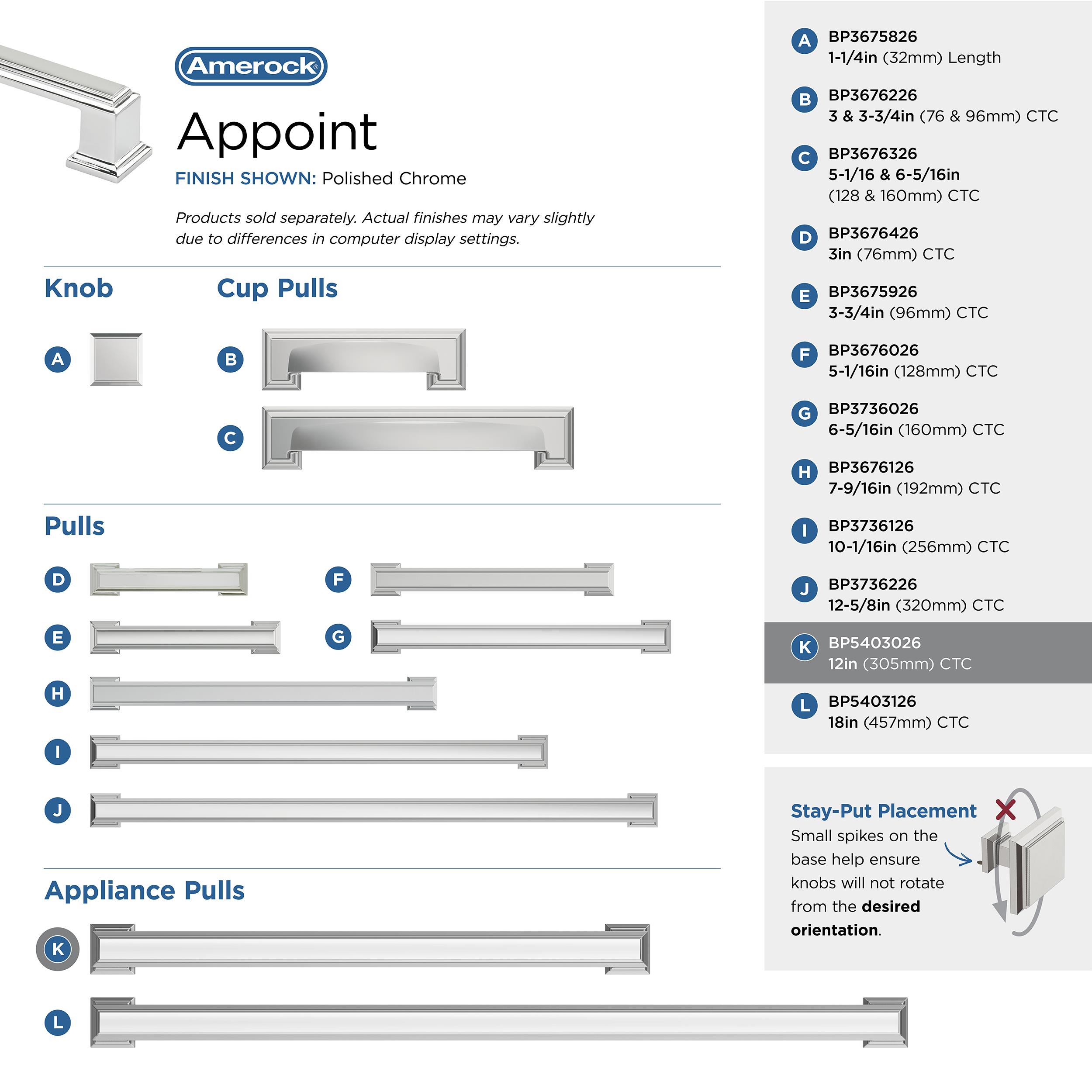 Amerock BP5403026 Cabinet-Pulls - View #6