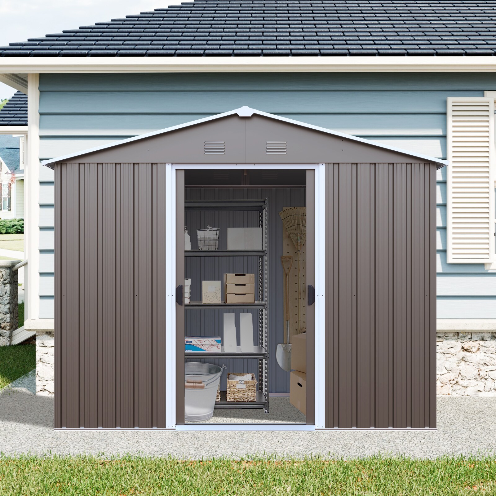 Iseryn OS77103 Metal-Storage-Buildings-Sheds - View #6