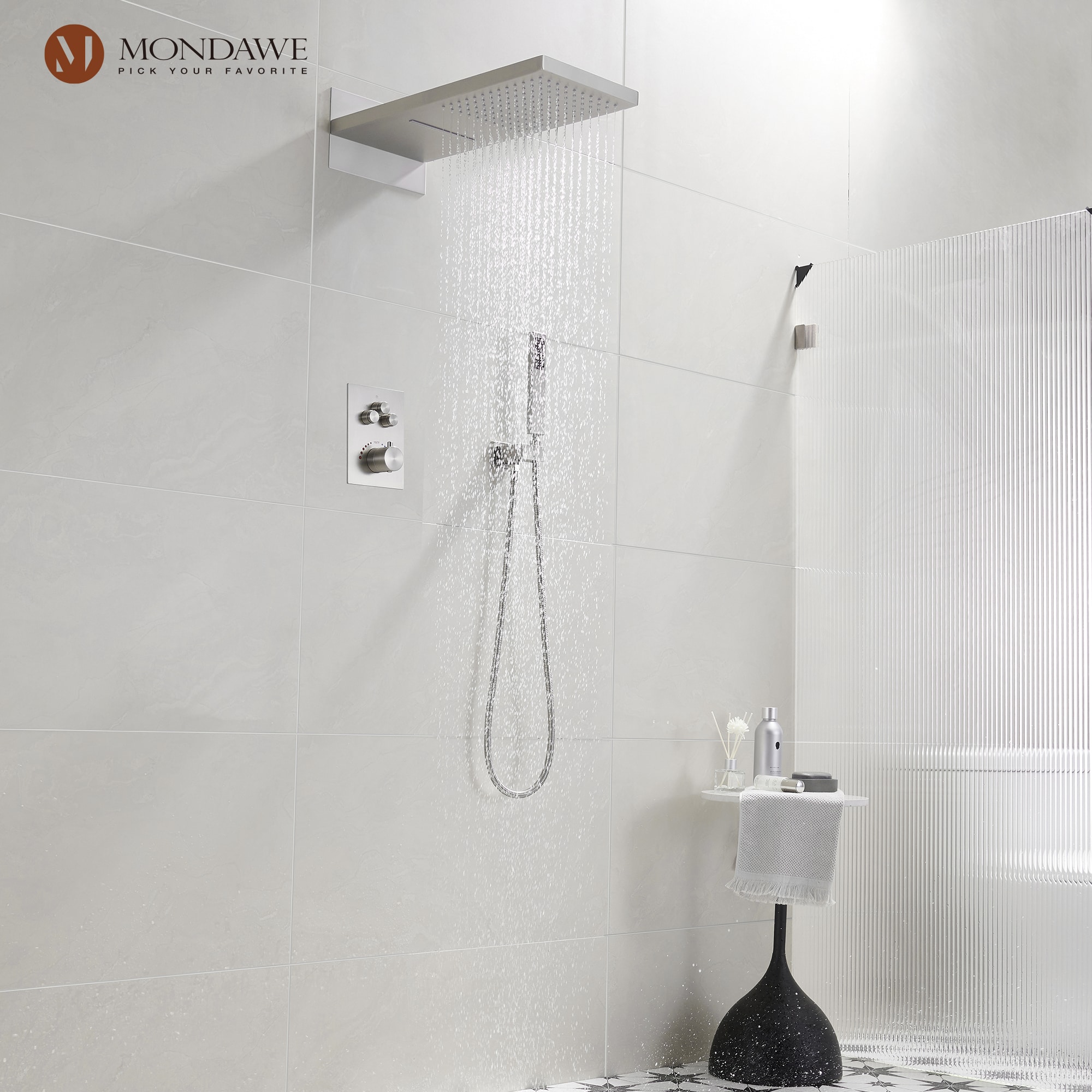 Mondawe MO-DTF5506NS Showerhead-Bar-Panels - View #3