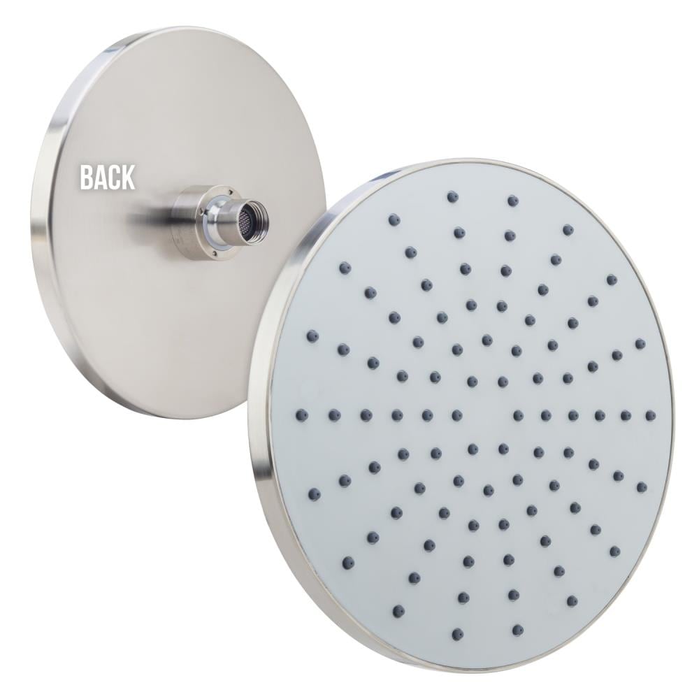 Miseno MNOSH425BN 1.0 -Settings Brushed Nickel 8.0-in Round Fixed Rain Shower Head 2 GPM