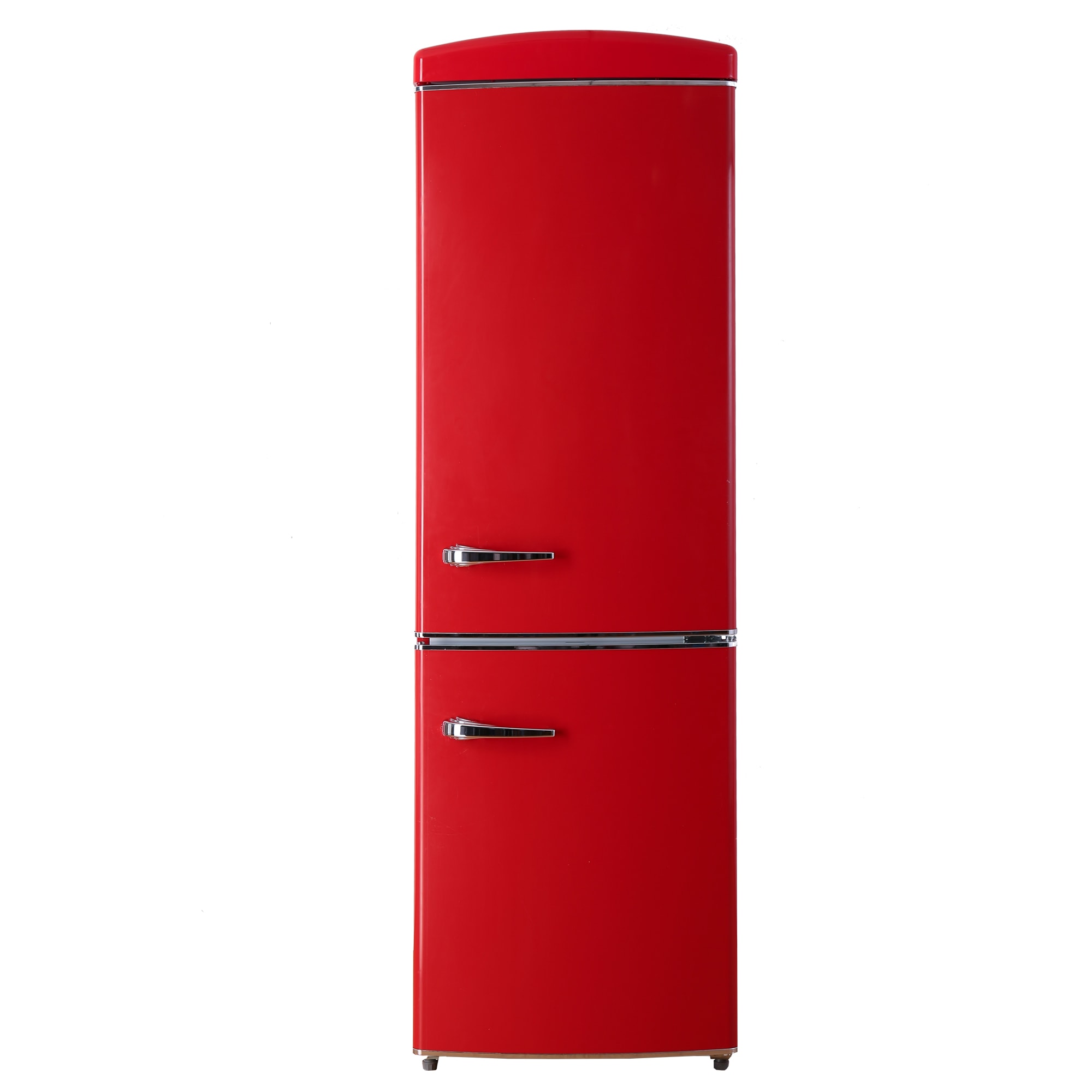 Adjustable Level Wheel Double Door Red Refrigerator BCD-138 from