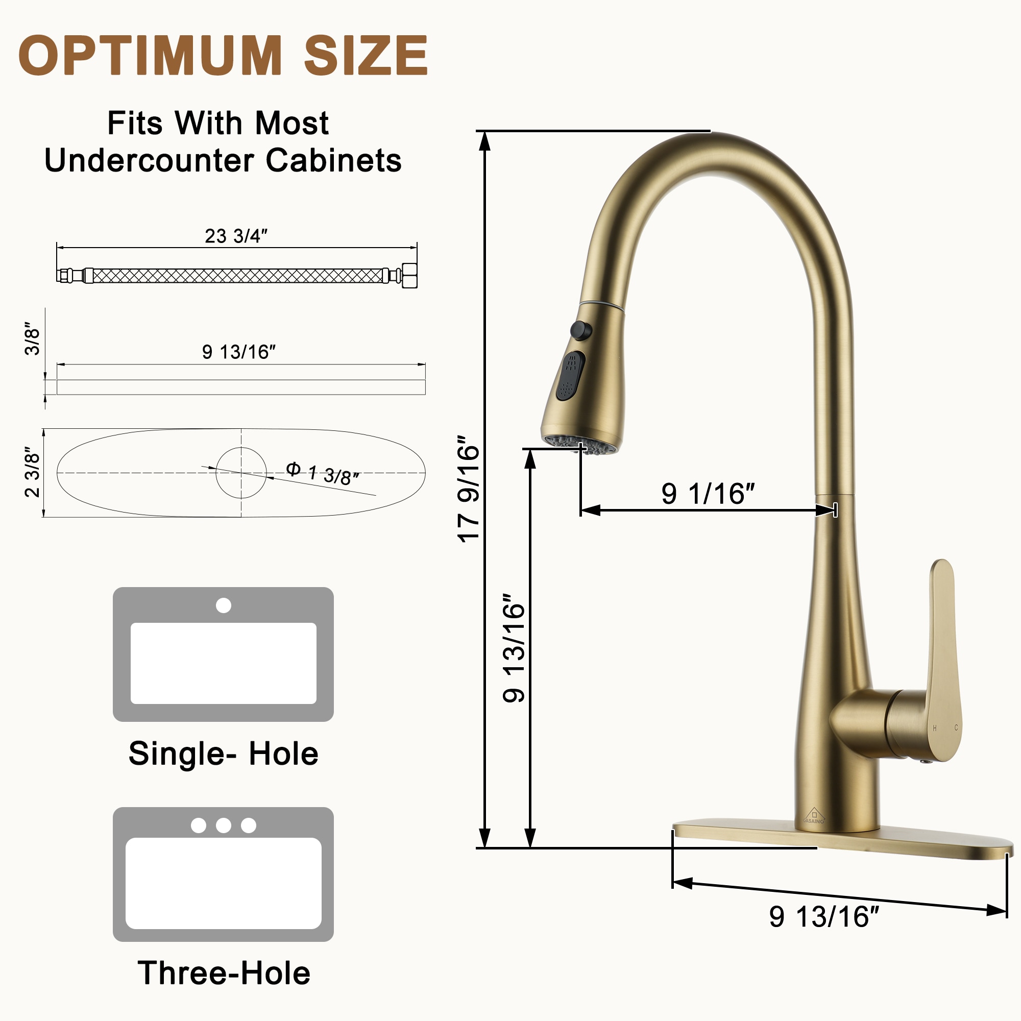 Mondawe MD-D70-BN Kitchen-Faucets - View #9