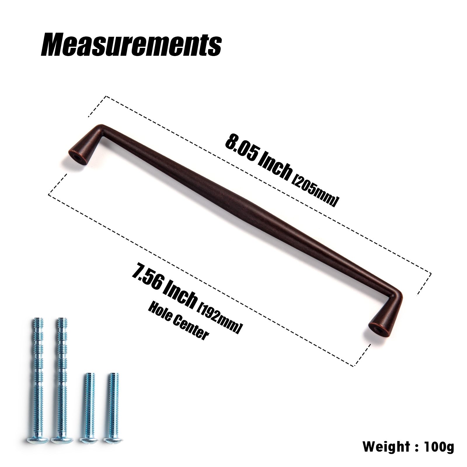 Miaokesen 6180AHG-192 Cabinet-Pulls - View #2