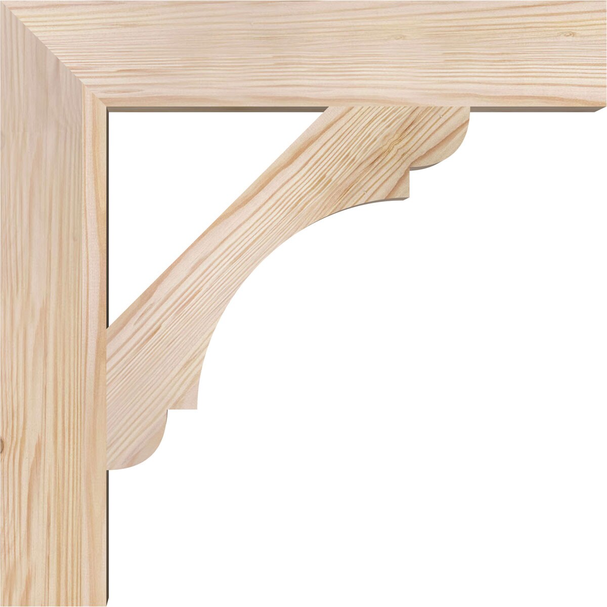 Ekena Millwork BKT04X20X20OLY05SDF Exterior-Brackets-Braces - View #3
