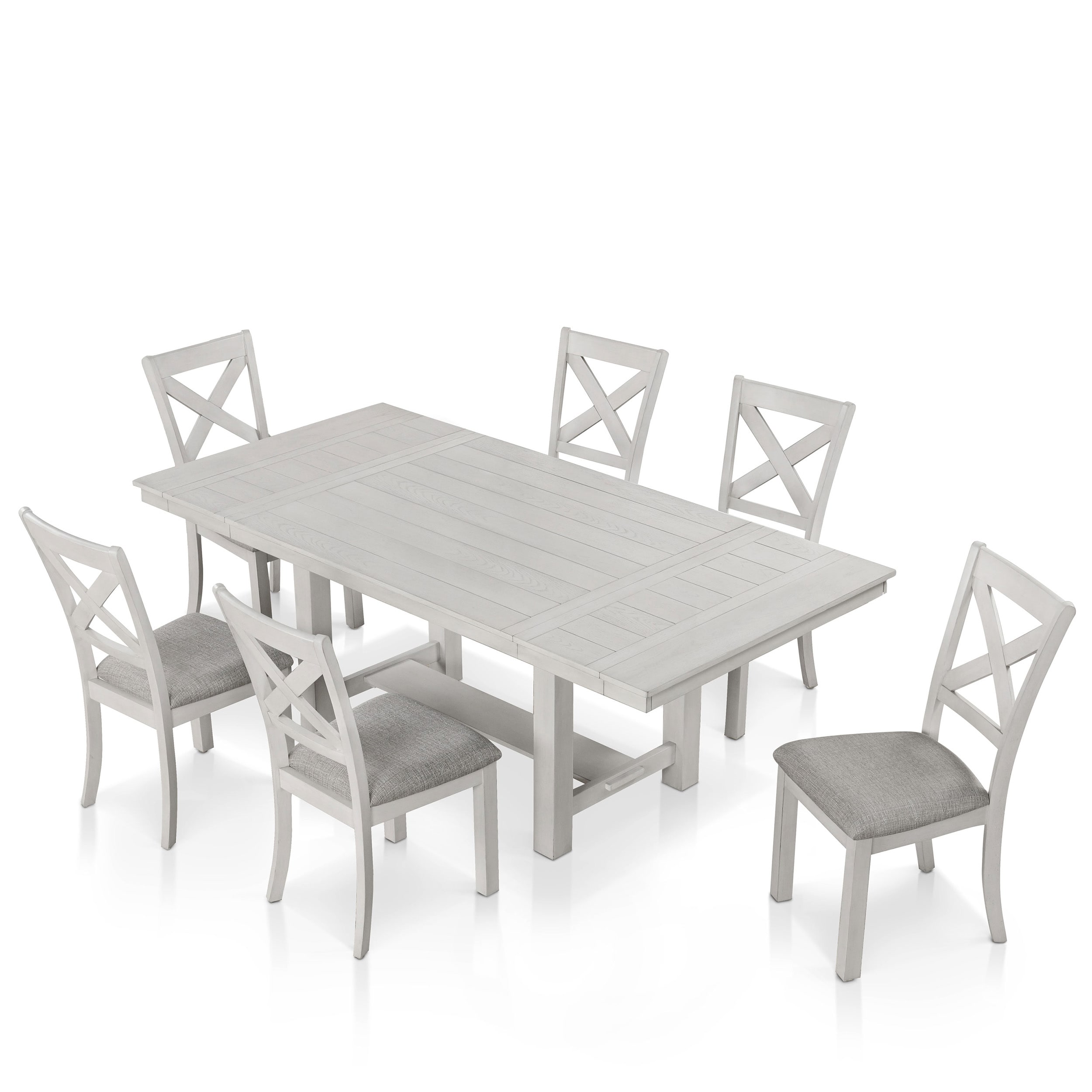 Furniture of America IDF-N3429WHT7PC Dining-Sets - View #2