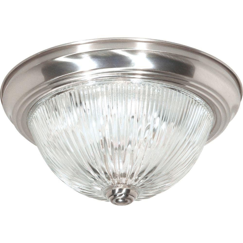  LW-SC511334 3-Light 15.25-in Brushed Nickel Flush Mount Light