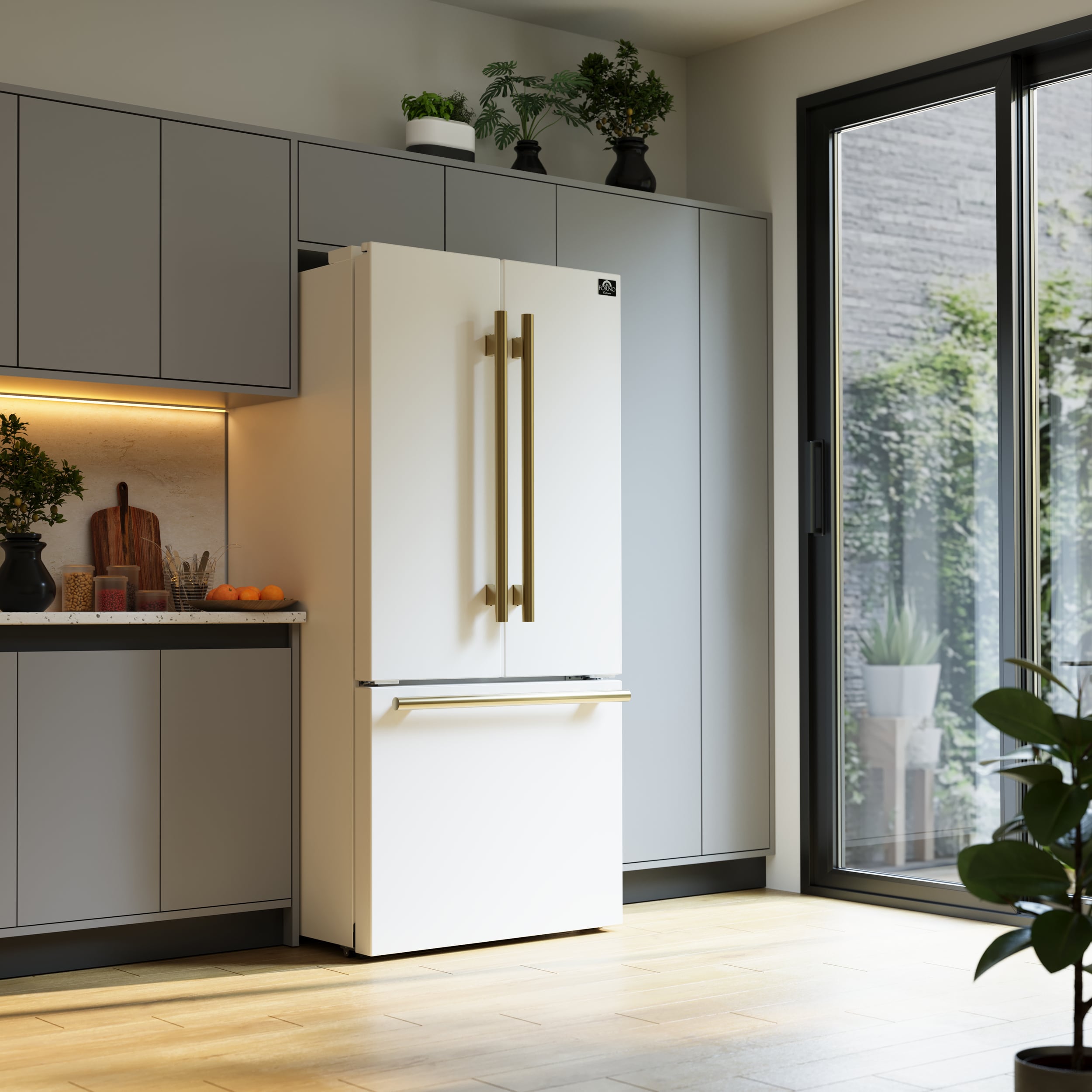 FORNO FFFFD1974-31WHT French-Door-Refrigerators - View #5