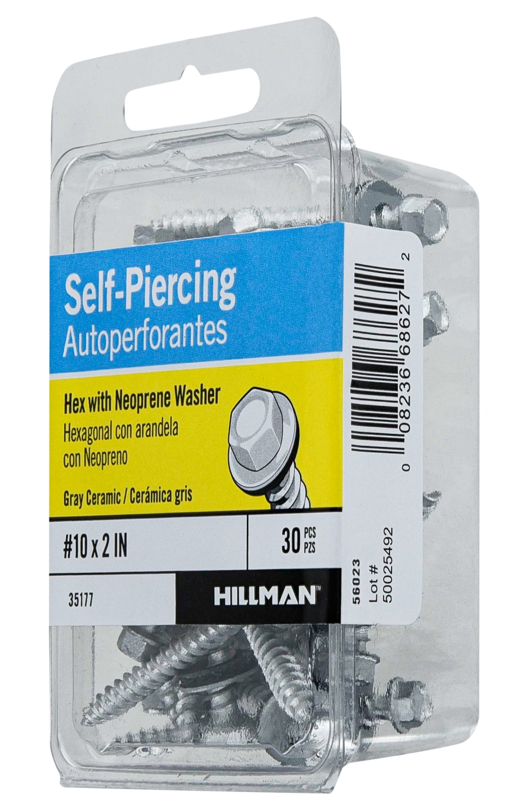 Hillman #10 x 2-in Socket hex -Drive Self-tapping Sheet Metal