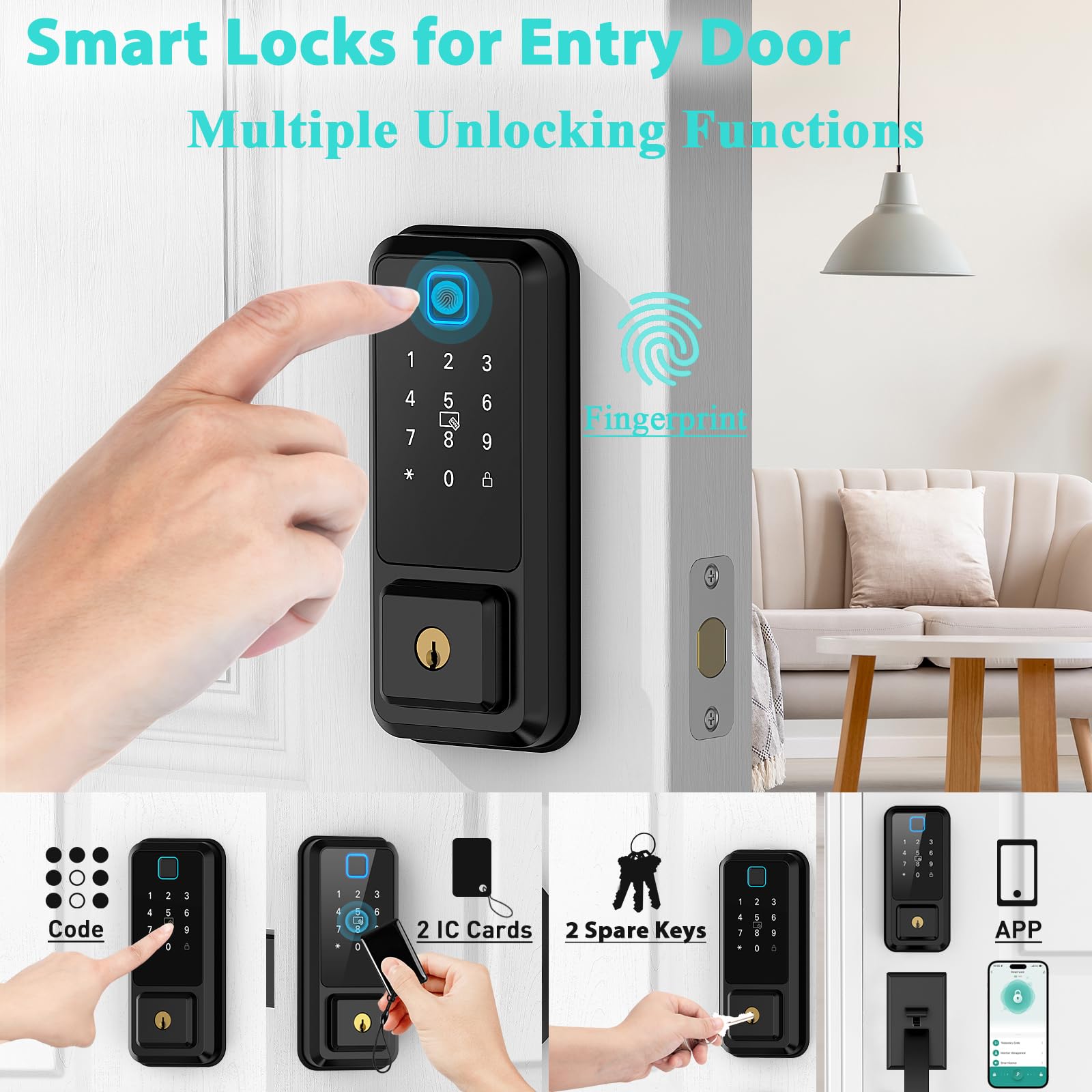 LAIFUCAM LLA0803A230 Electronic-Door-Locks - View #3