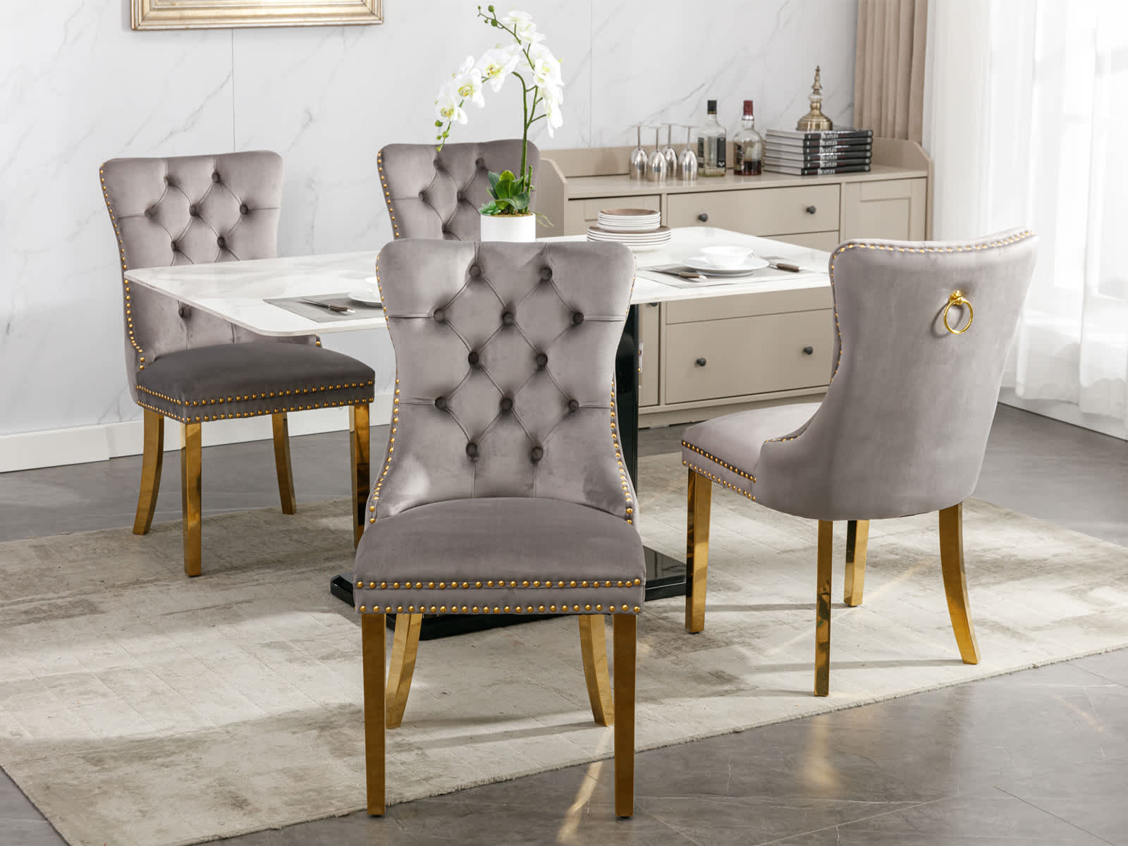 Vynxaria LEXY0110-DJCY-2GRY Dining-Chairs - View #4